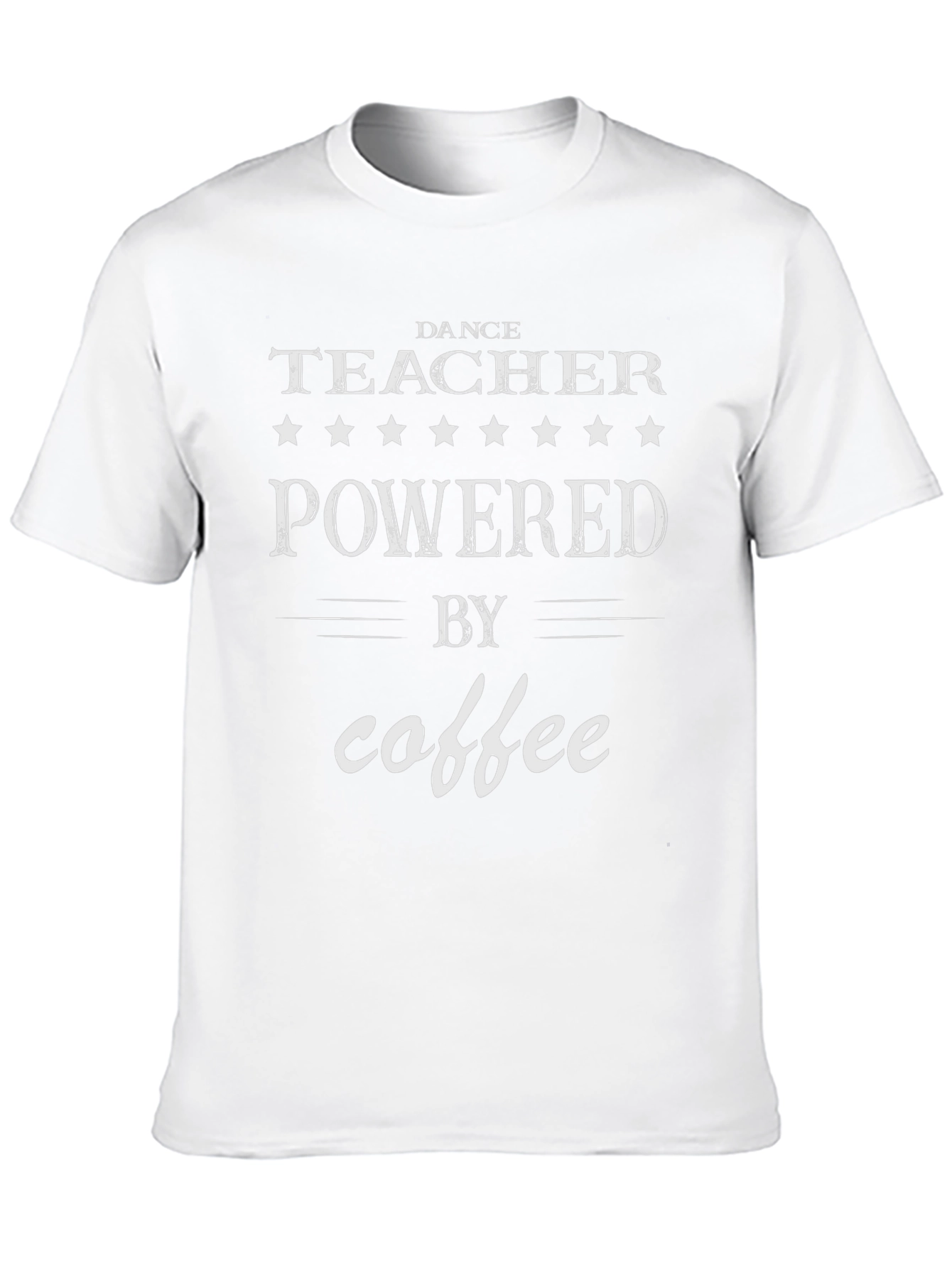 Dance Teacher Powered By Coffee T-Shirt - Black