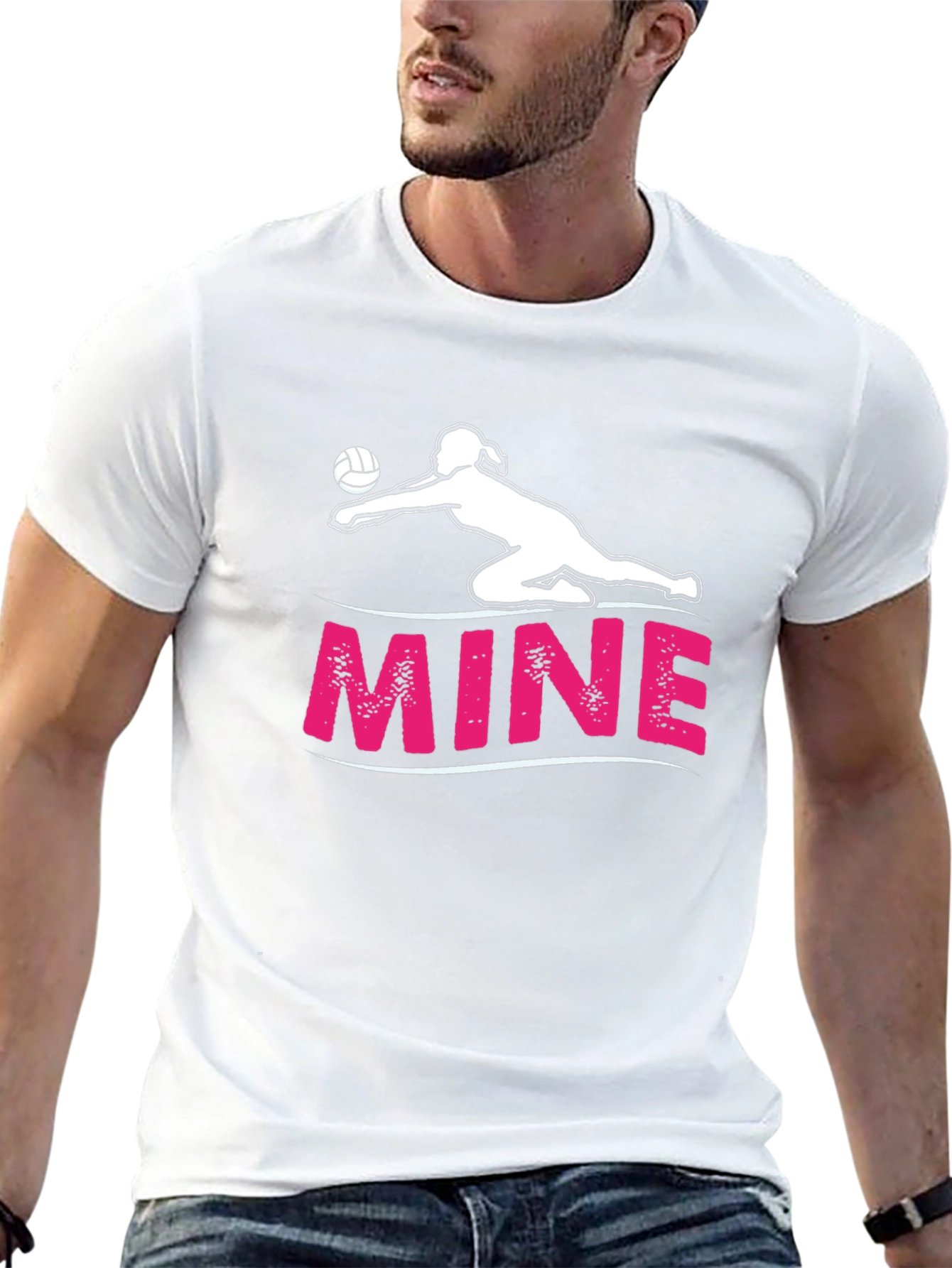 Volleyball Player MINE Graphic T-Shirt