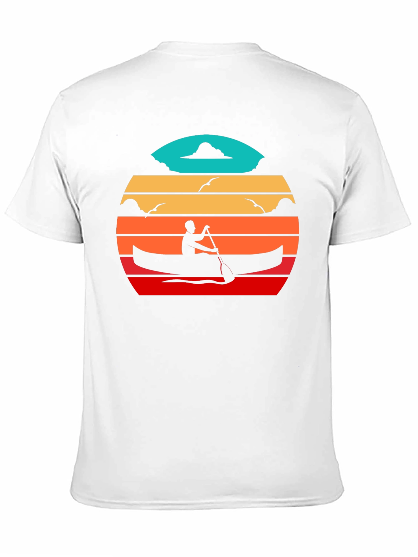 Canoe Sunset Black T-Shirt