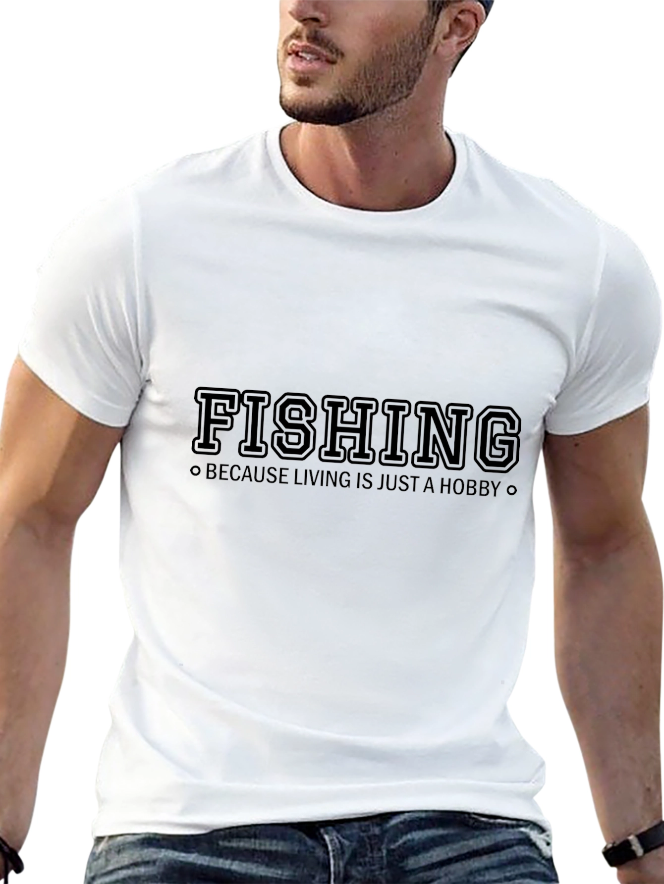 Fishing Hobby Black T-Shirt