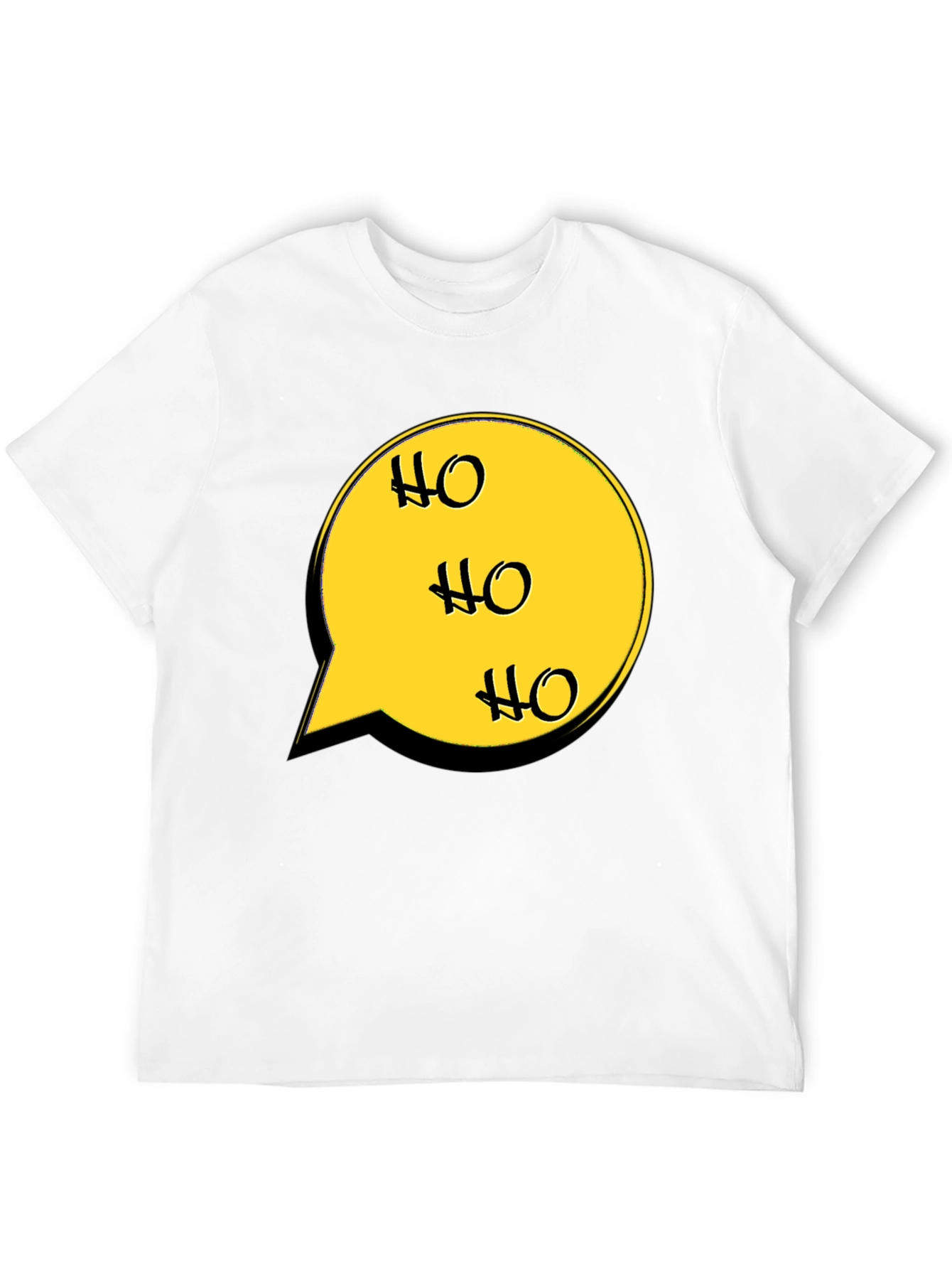 Festive Ho Ho Ho Speech Bubble Graphic T-Shirt