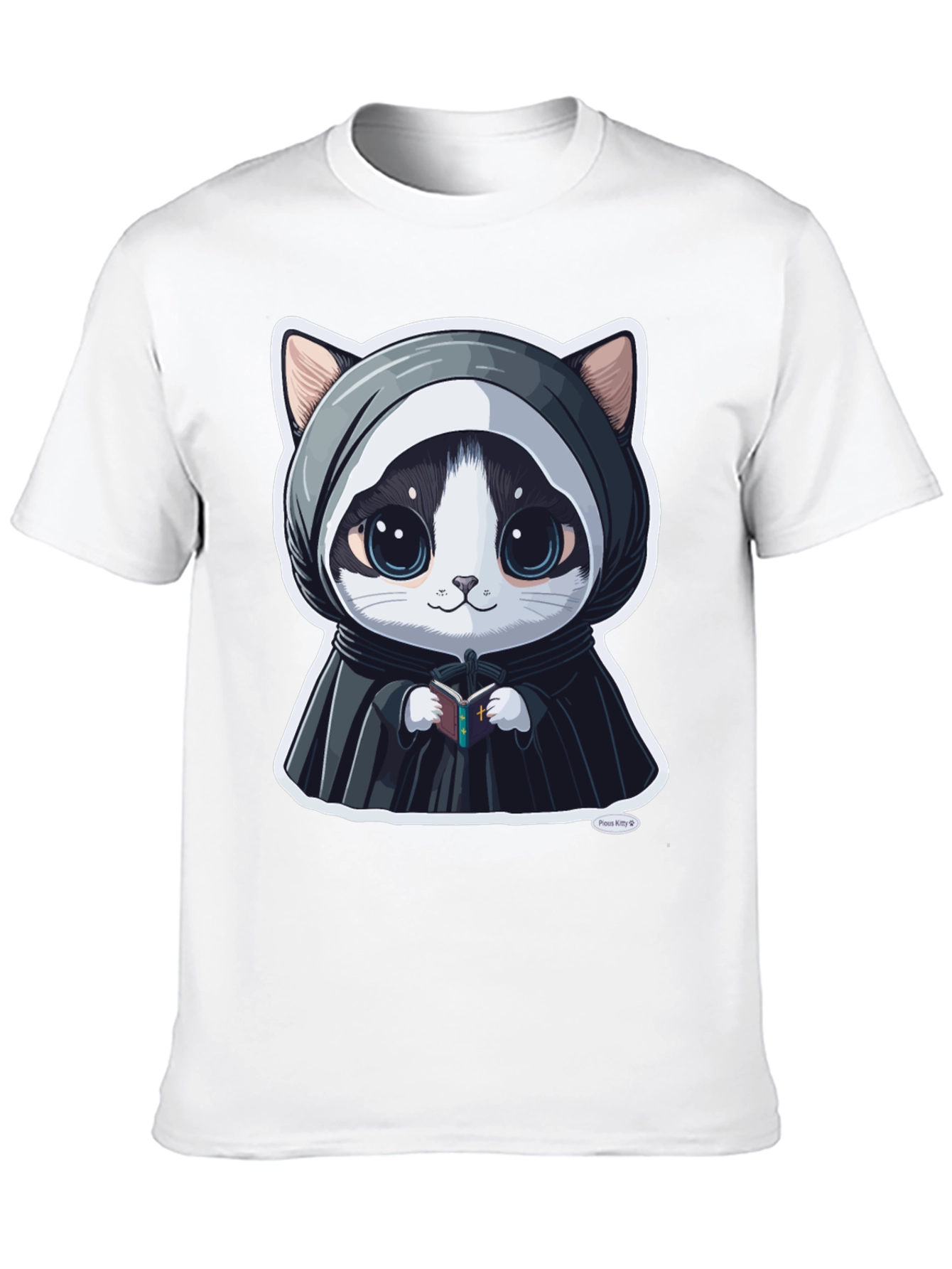 Cute Kitty Priest Graphic Tee