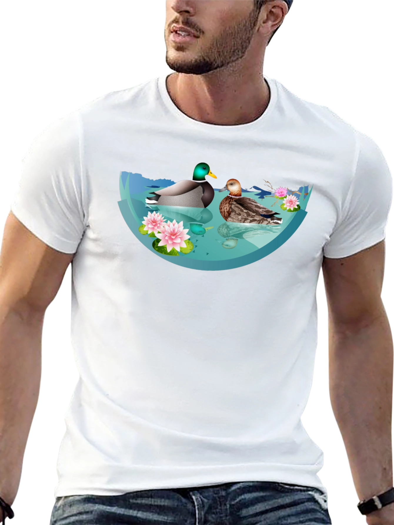 Duck Pond Graphic T-Shirt