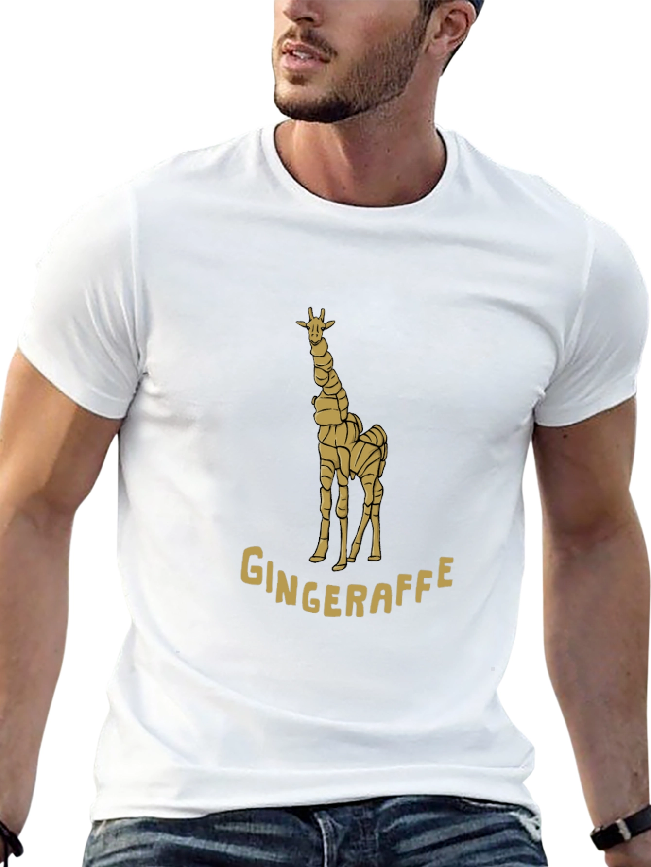 Gingeraffe Graphic Tee - Unique Giraffe Design