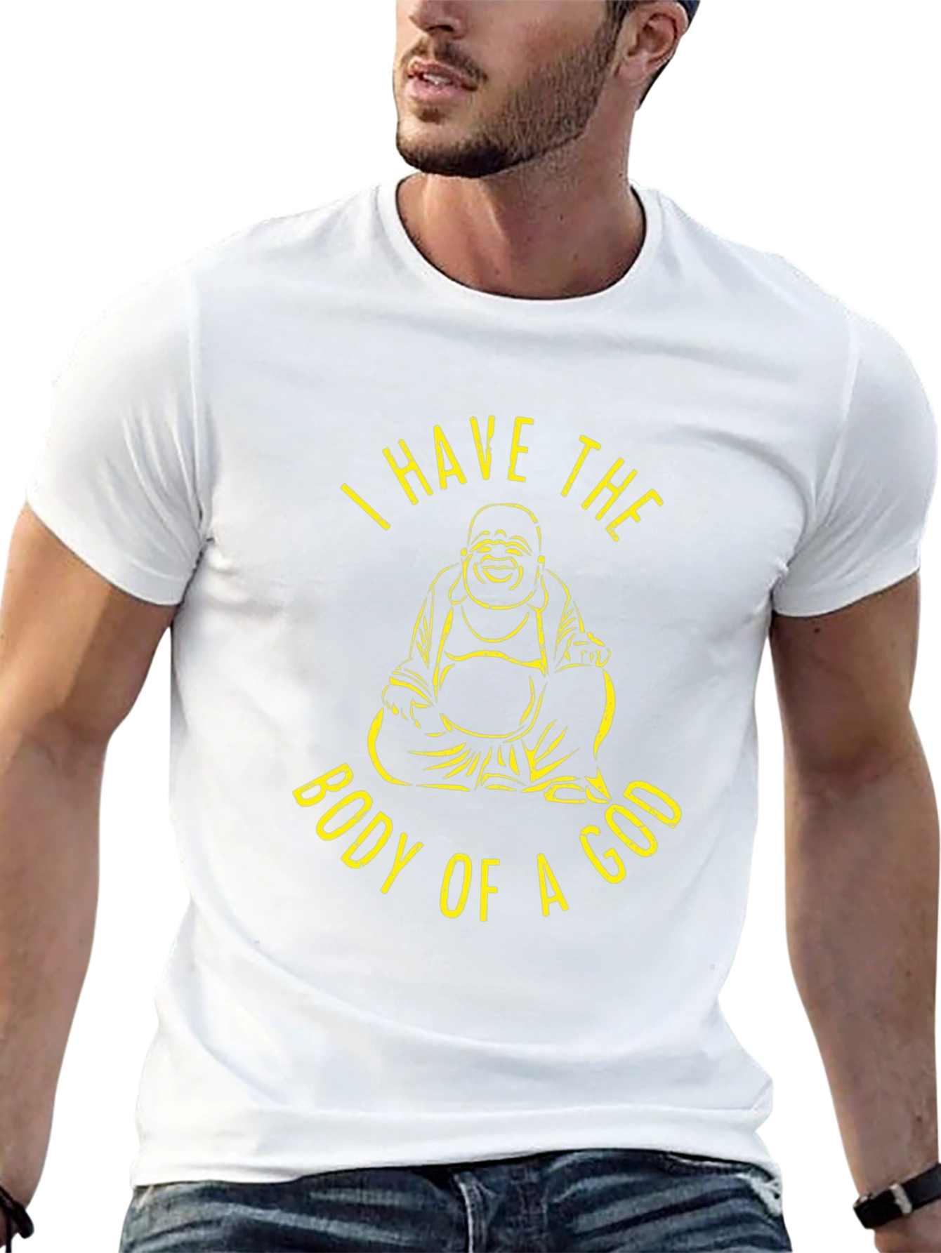 Buddha Body of a God Black Graphic Tee