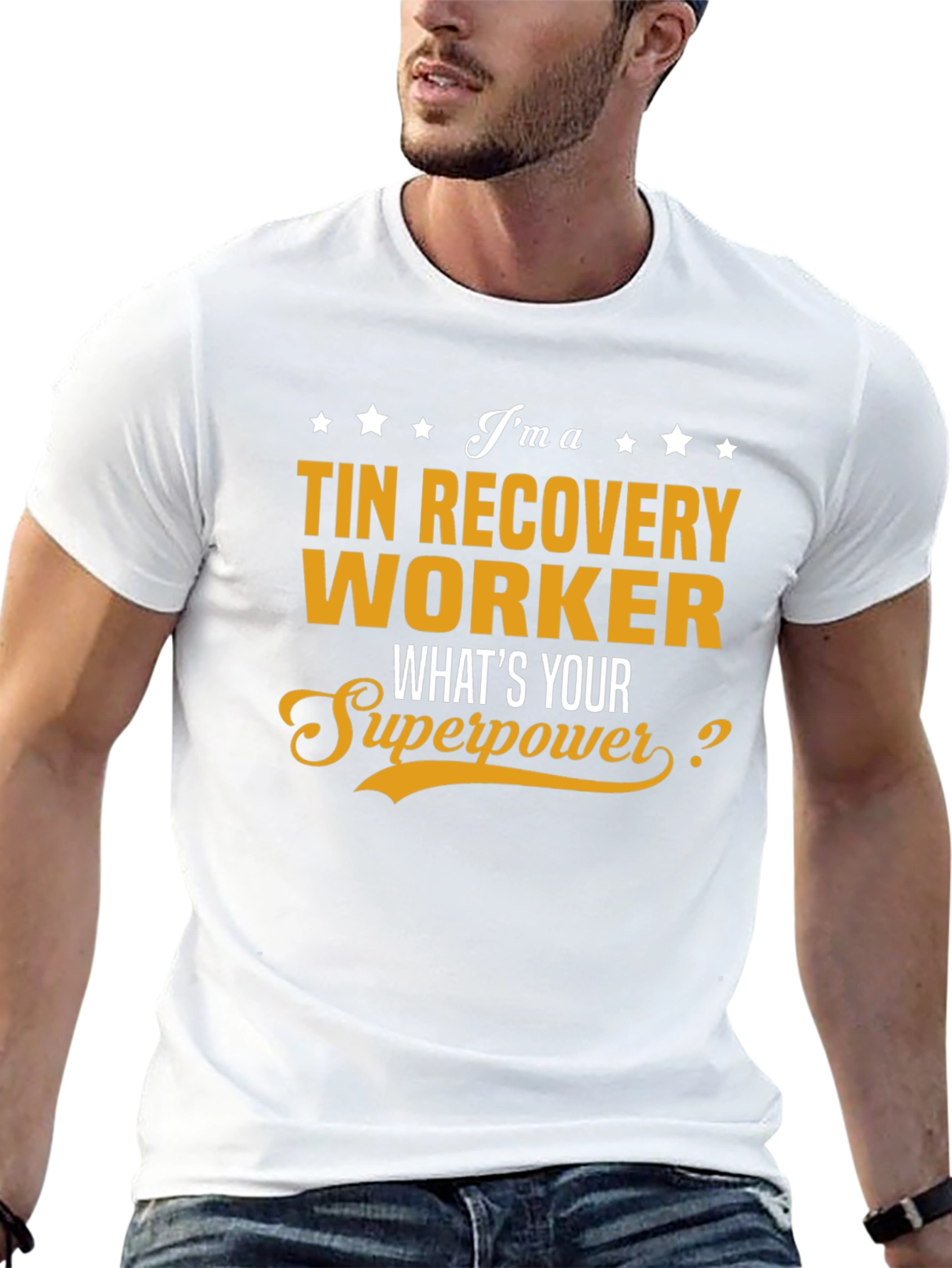 Tin Recovery Worker Superpower T-Shirt