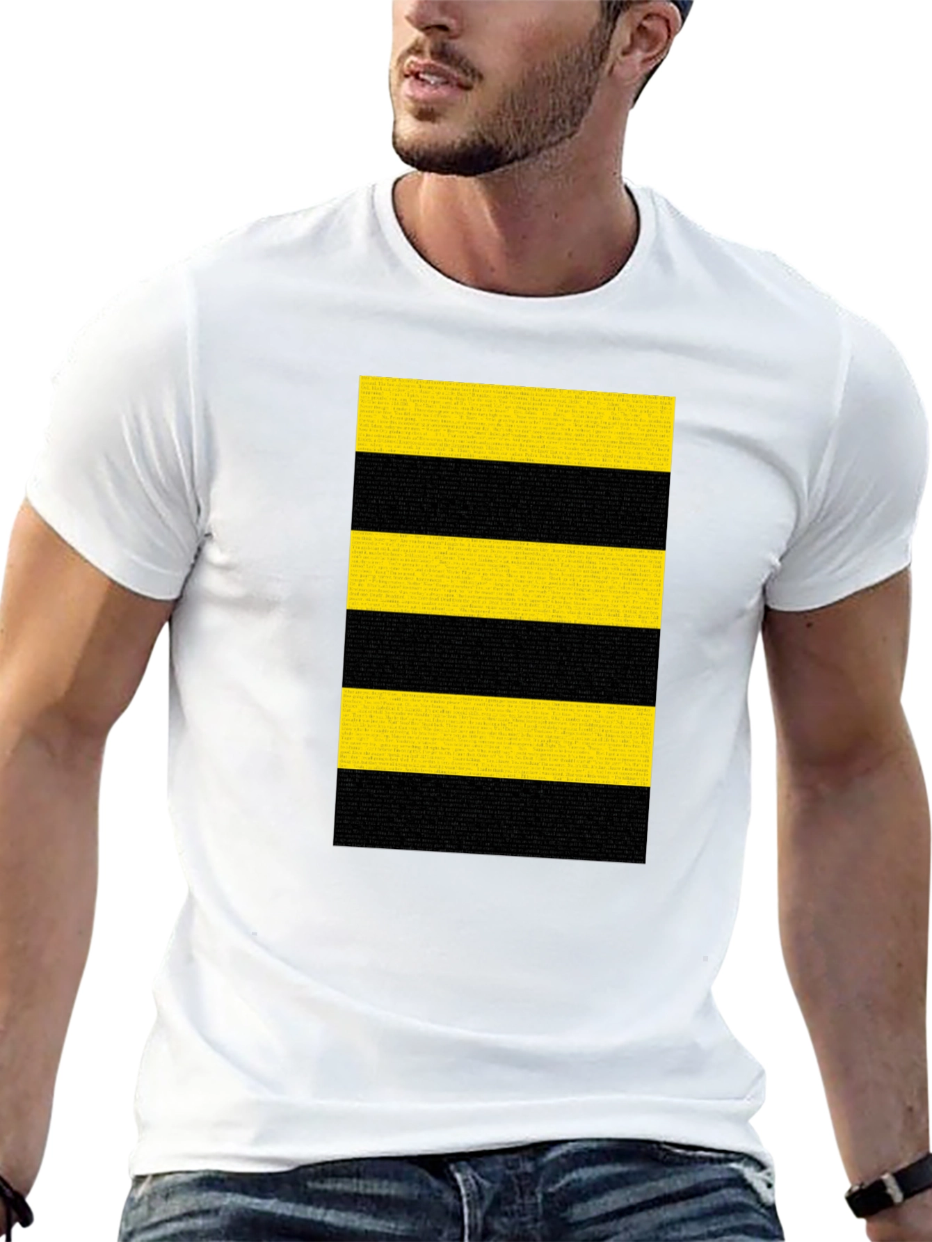 Striped T-Shirt - Bold Black and Yellow Design