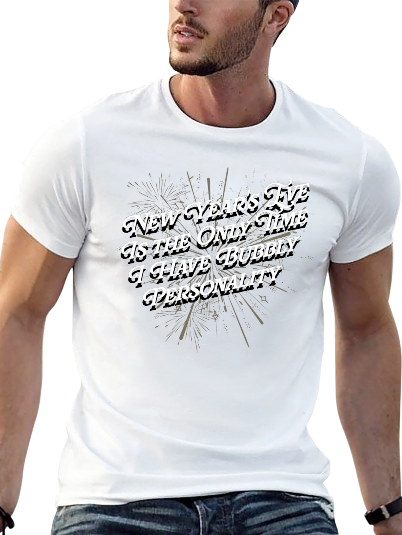 Bubbly Personality New Years Eve Graphic Tee