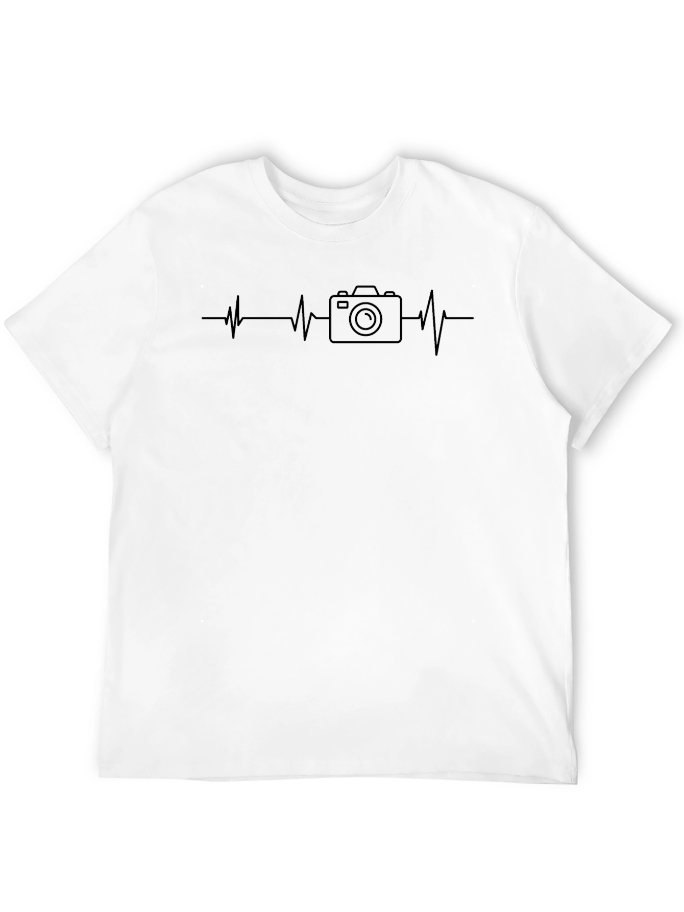 Photographer Heartbeat T-Shirt - Camera Lover Tee