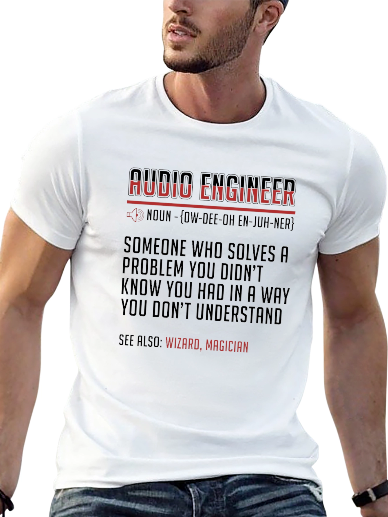 Audio Engineer Definition Graphic Tee