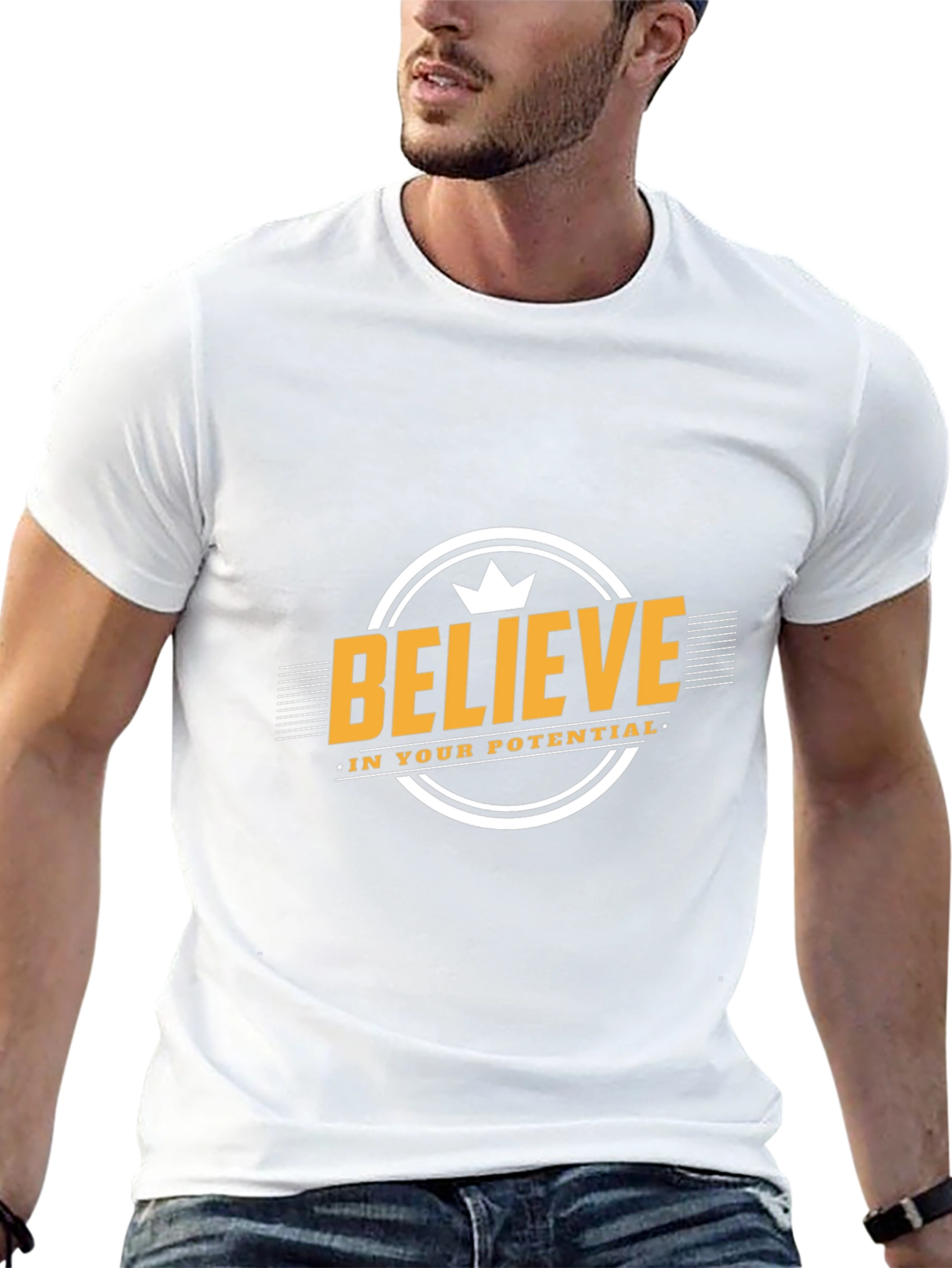 Believe in Your Potential Black T-Shirt