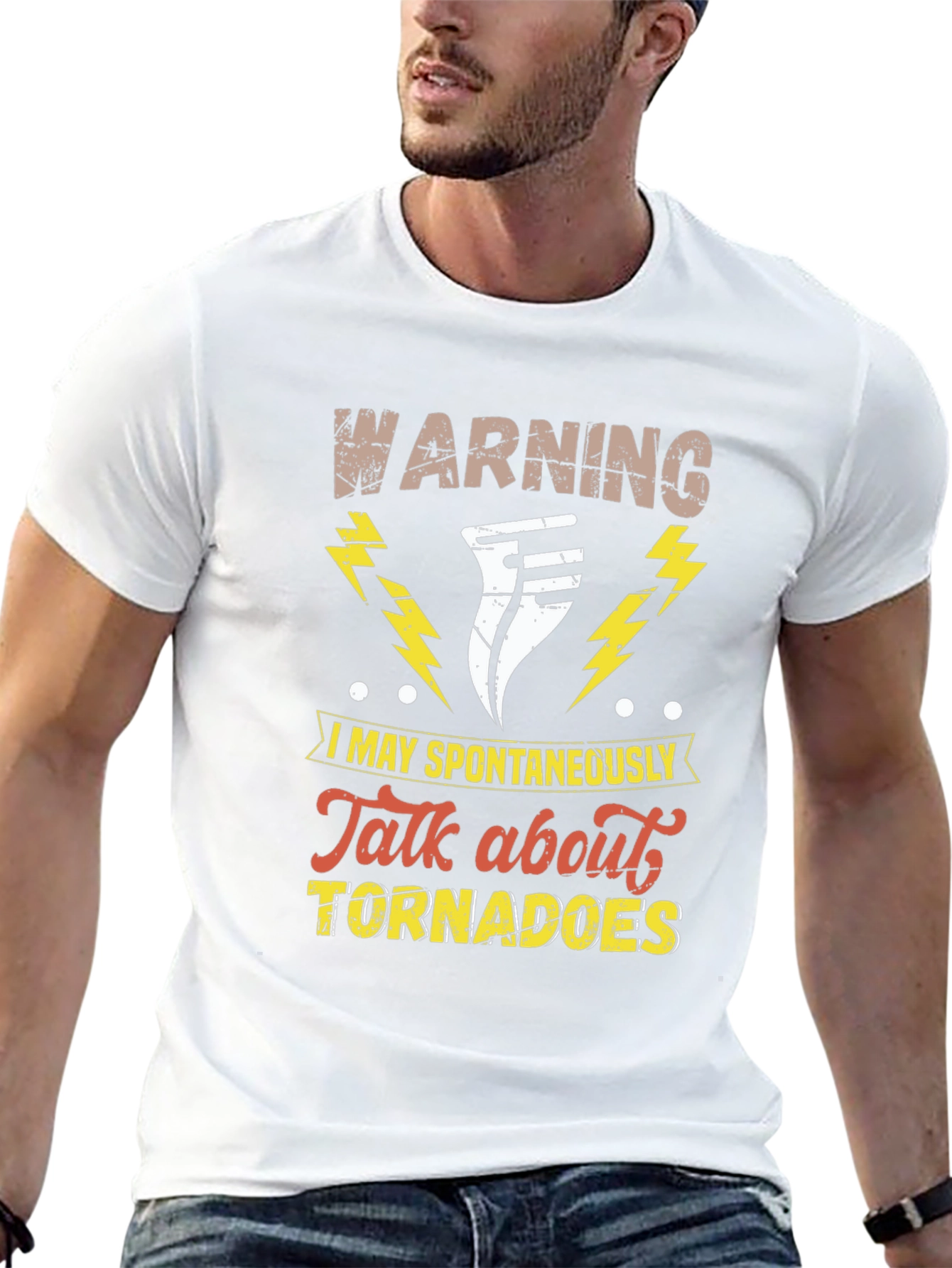 Warning Tornado T-Shirt Funny Weather Tee