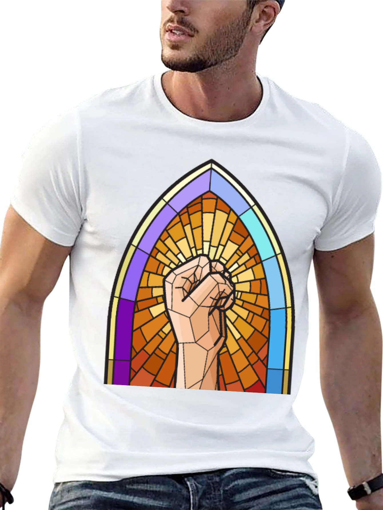 Stained Glass Fist T-Shirt