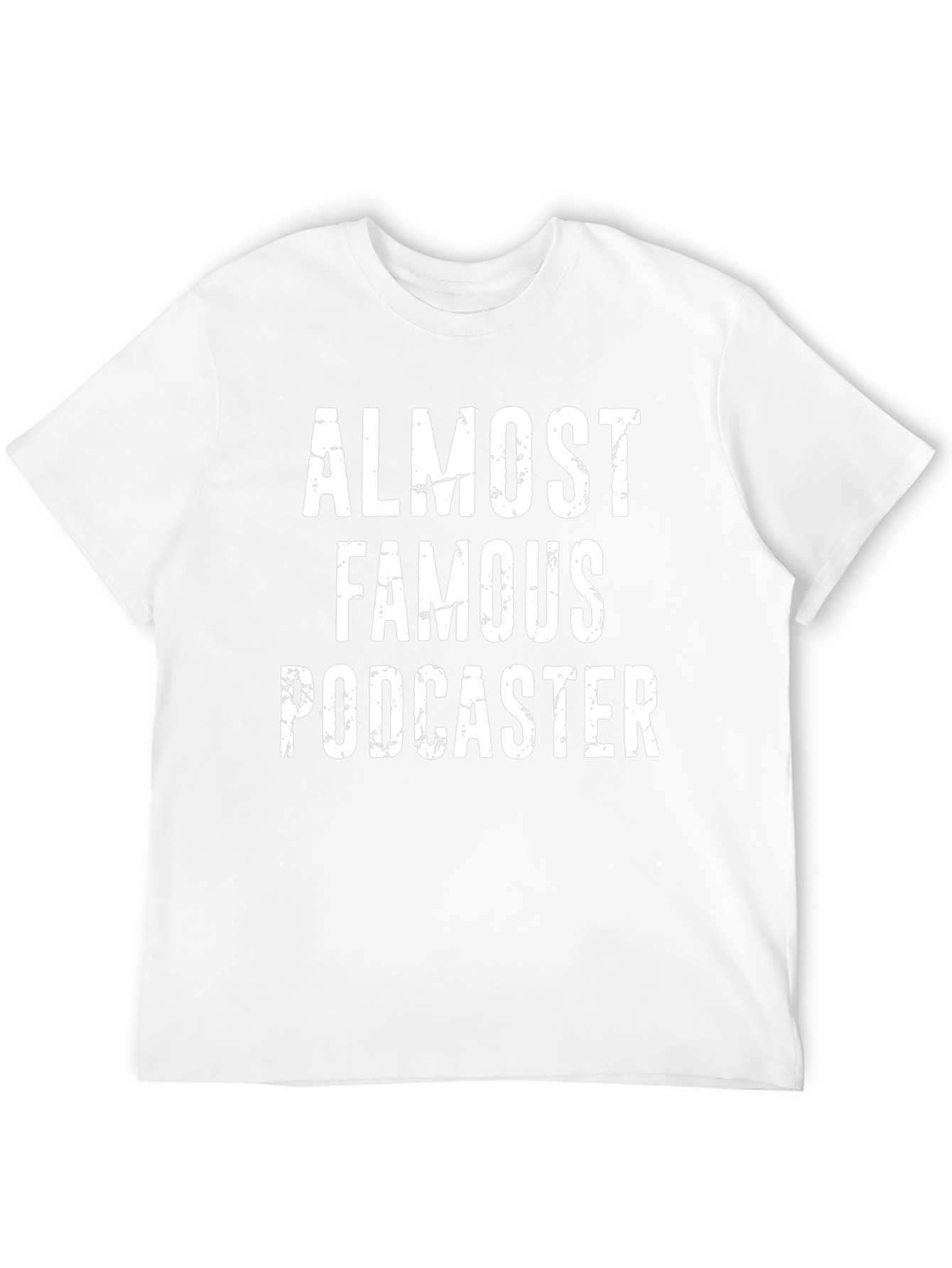 Almost Famous Podcaster T-Shirt - Black Crew Neck Tee