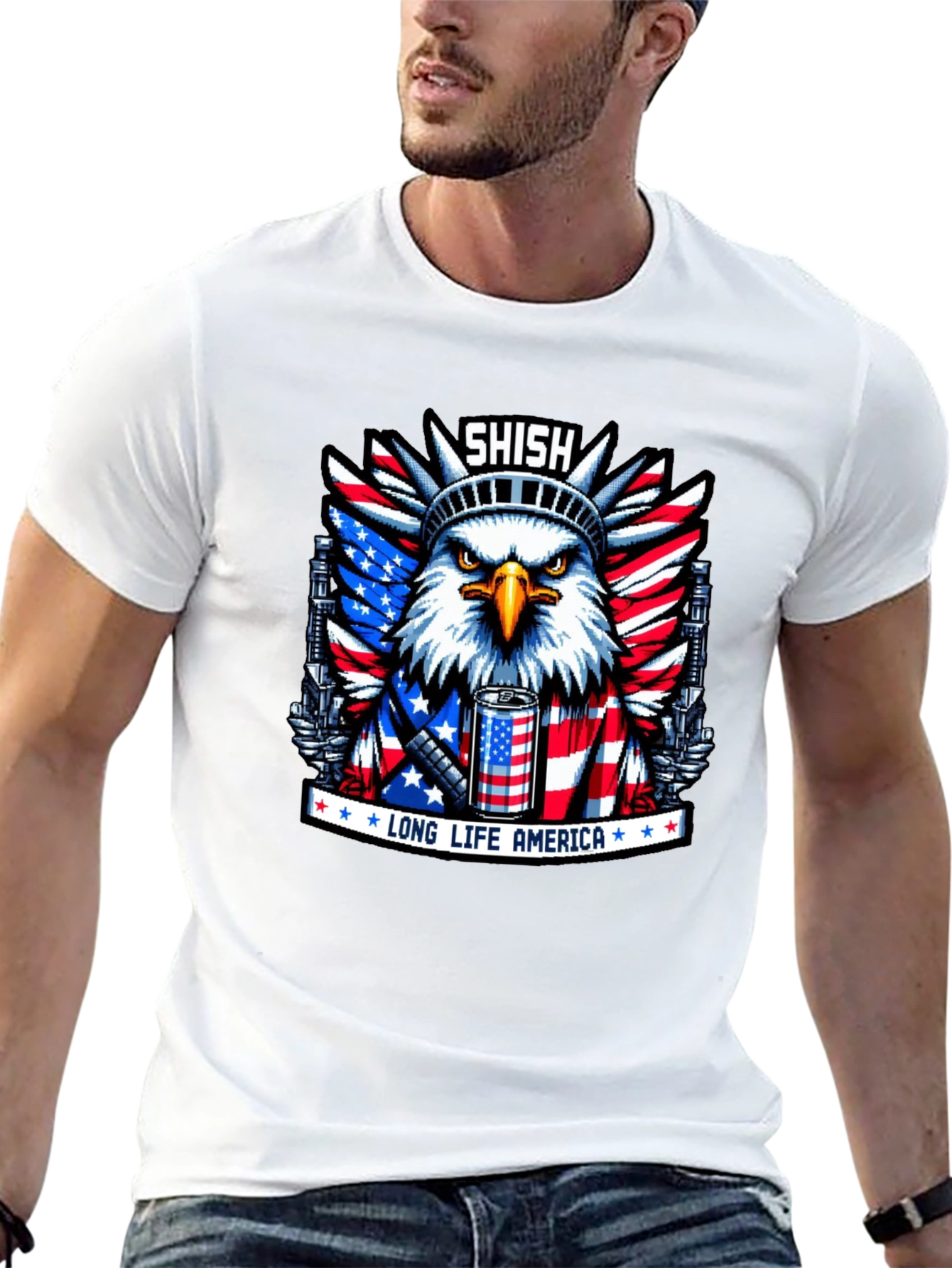Shish Long Life America Eagle T-Shirt