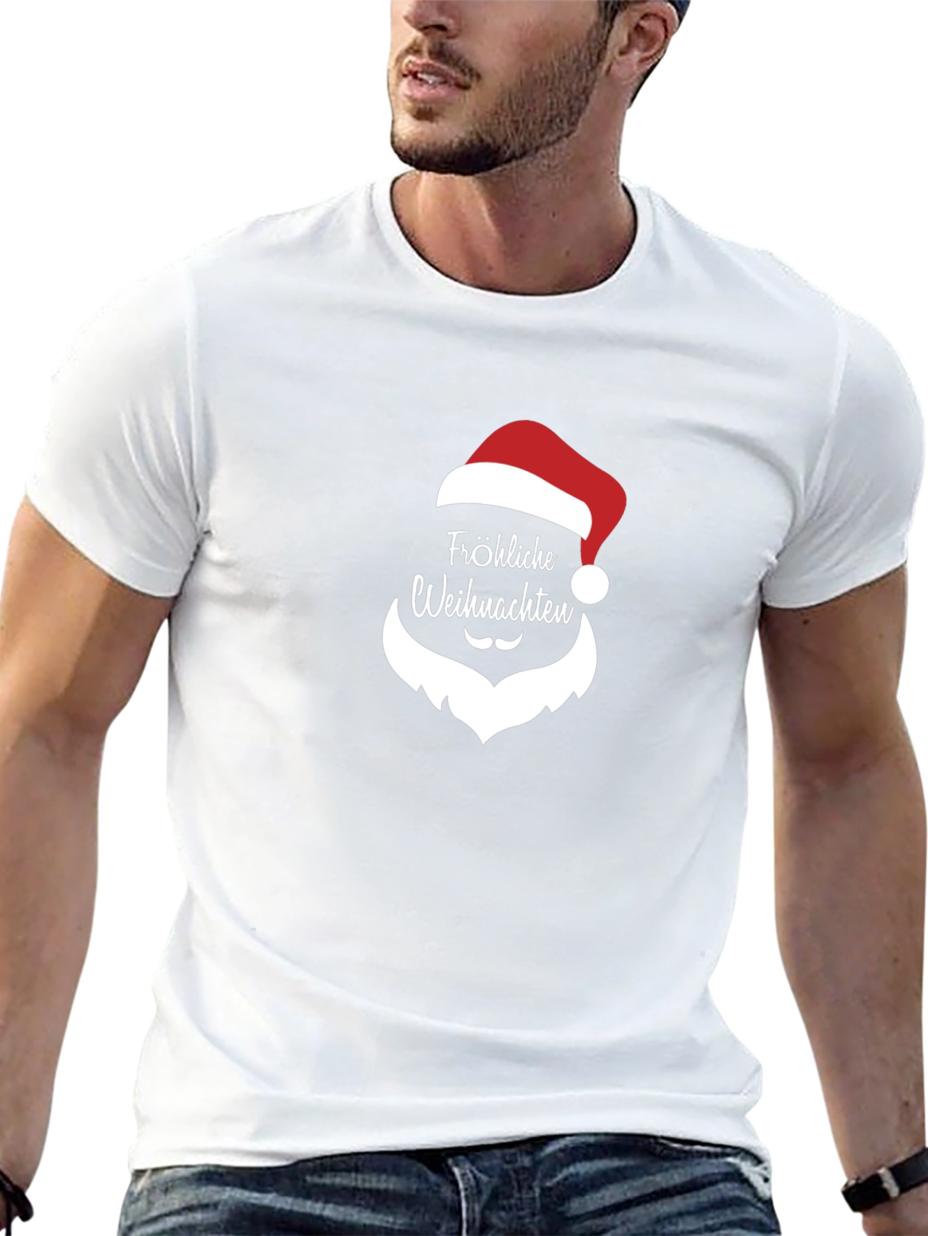 Festive Christmas T-Shirt - Fröhliche Weihnachten