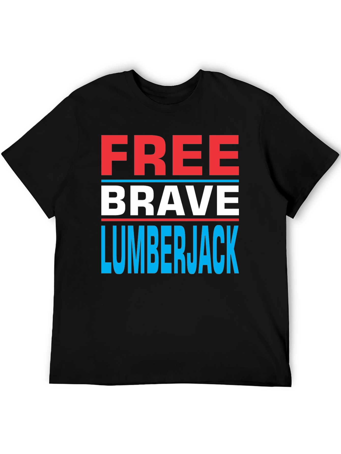 Free Brave Lumberjack T-Shirt
