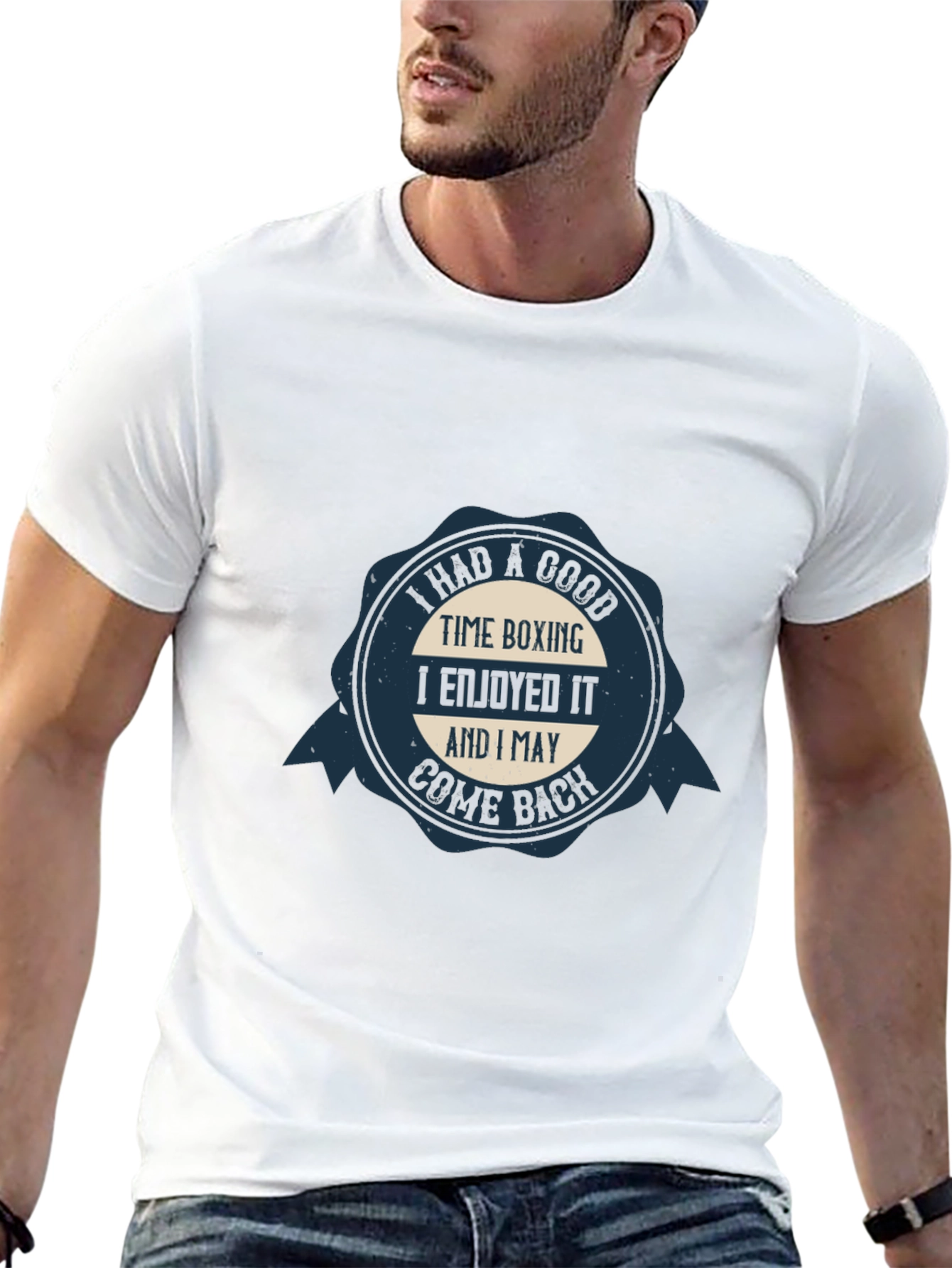 Boxing Time Cotton Tee - I May Come Back