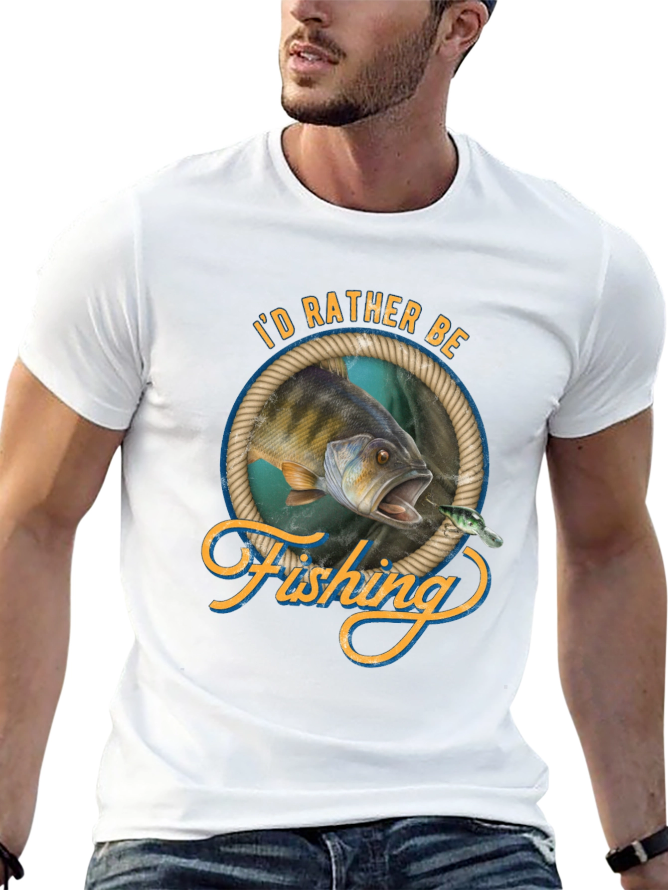 Fishing Graphic Tee - Id Rather Be Fishing!