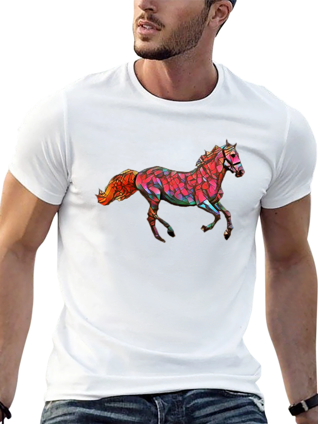 Geometric Horse Graphic Tee