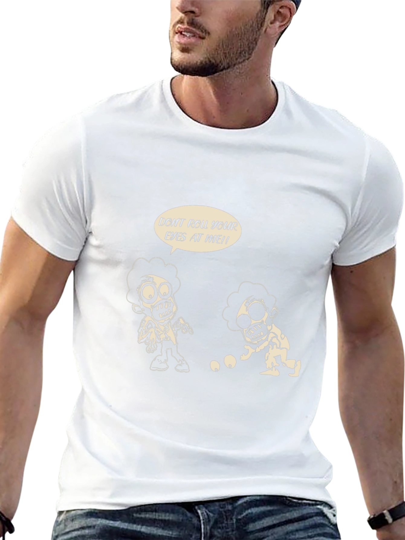Zombie Eye-Rolling T-Shirt: Funny Graphic Tee