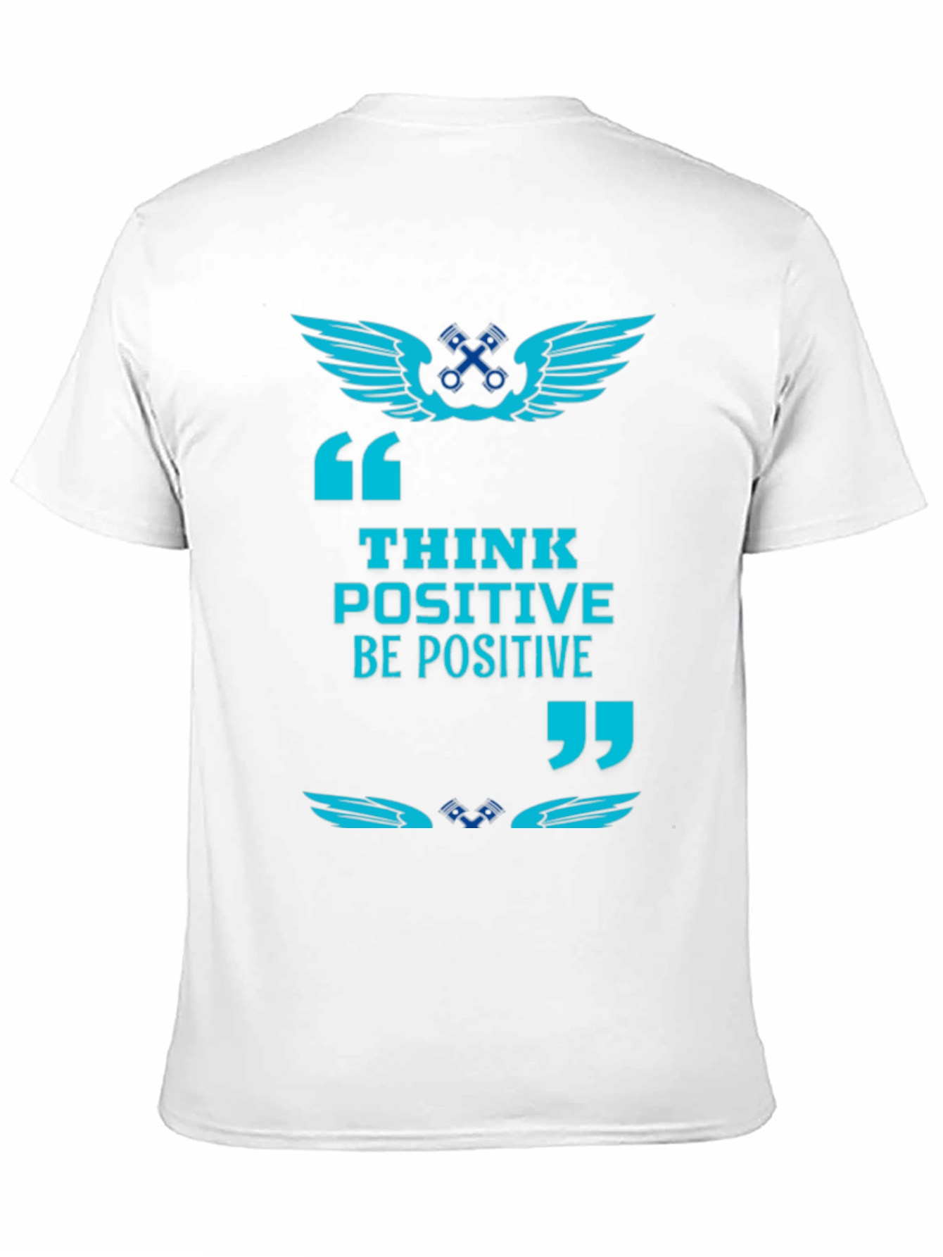 Think Positive Black Graphic Tee
