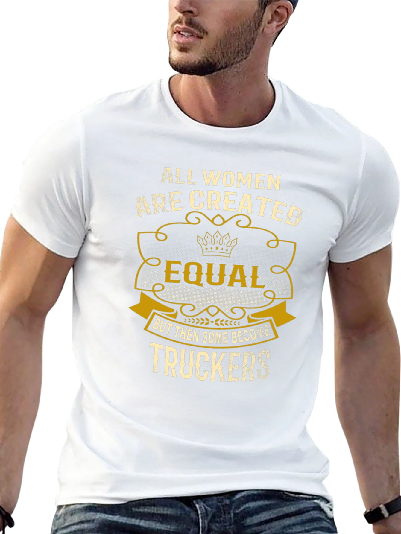 Women Truckers T-Shirt - Equal but Better