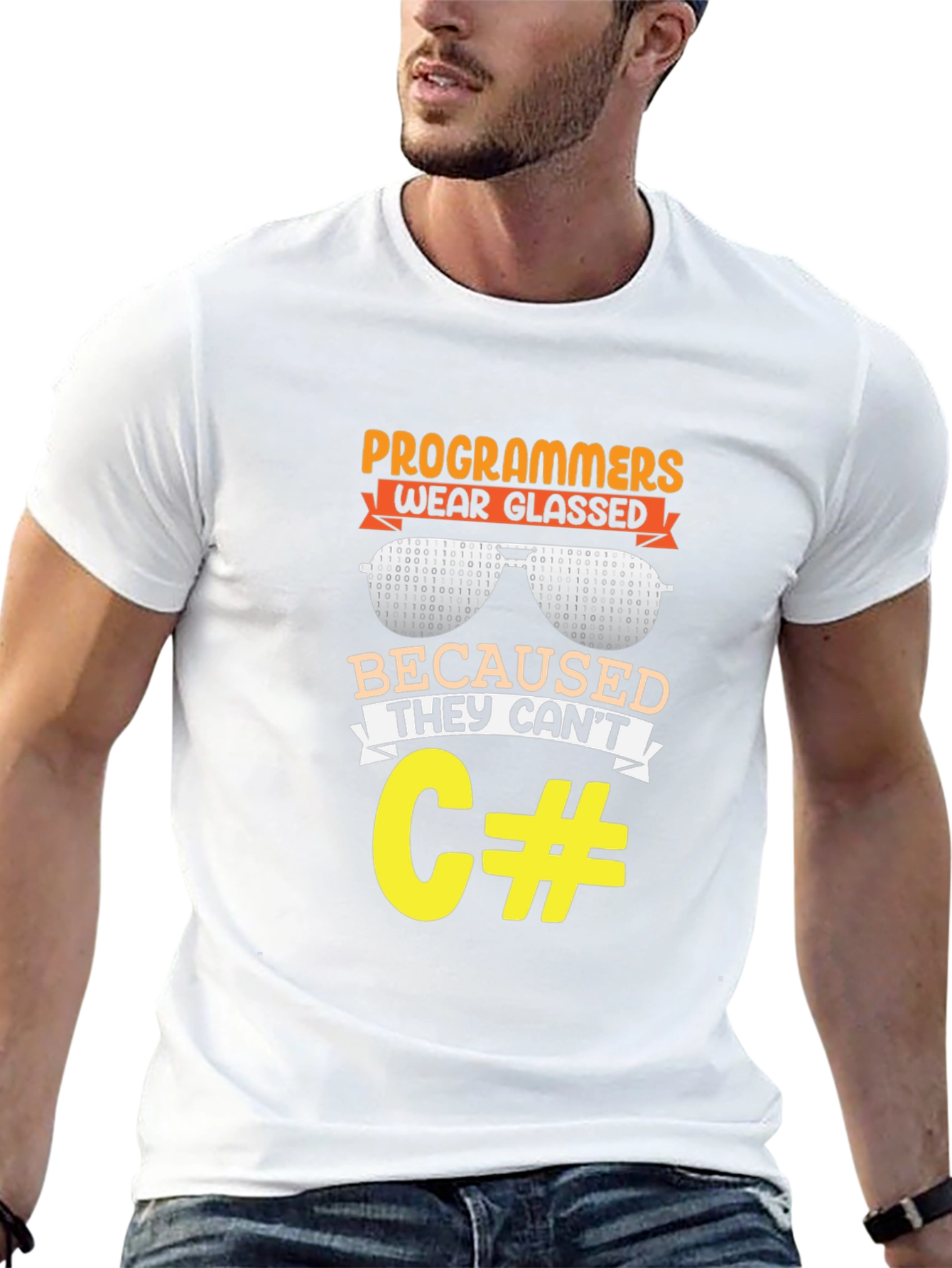 Programmers Wear Glasses Funny Coding T-Shirt