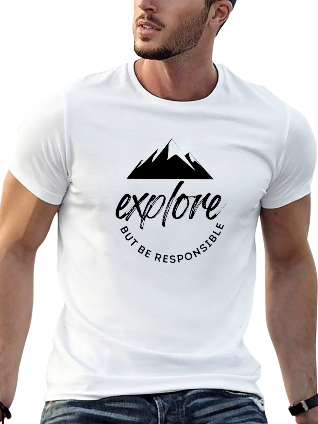 Explore Responsibly Black T-Shirt