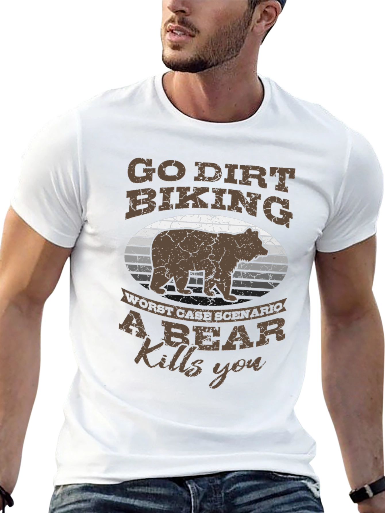 Go Dirt Biking Bear T-Shirt