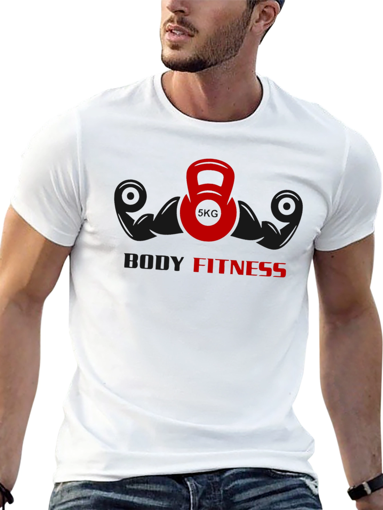 Body Fitness Graphic T-Shirt