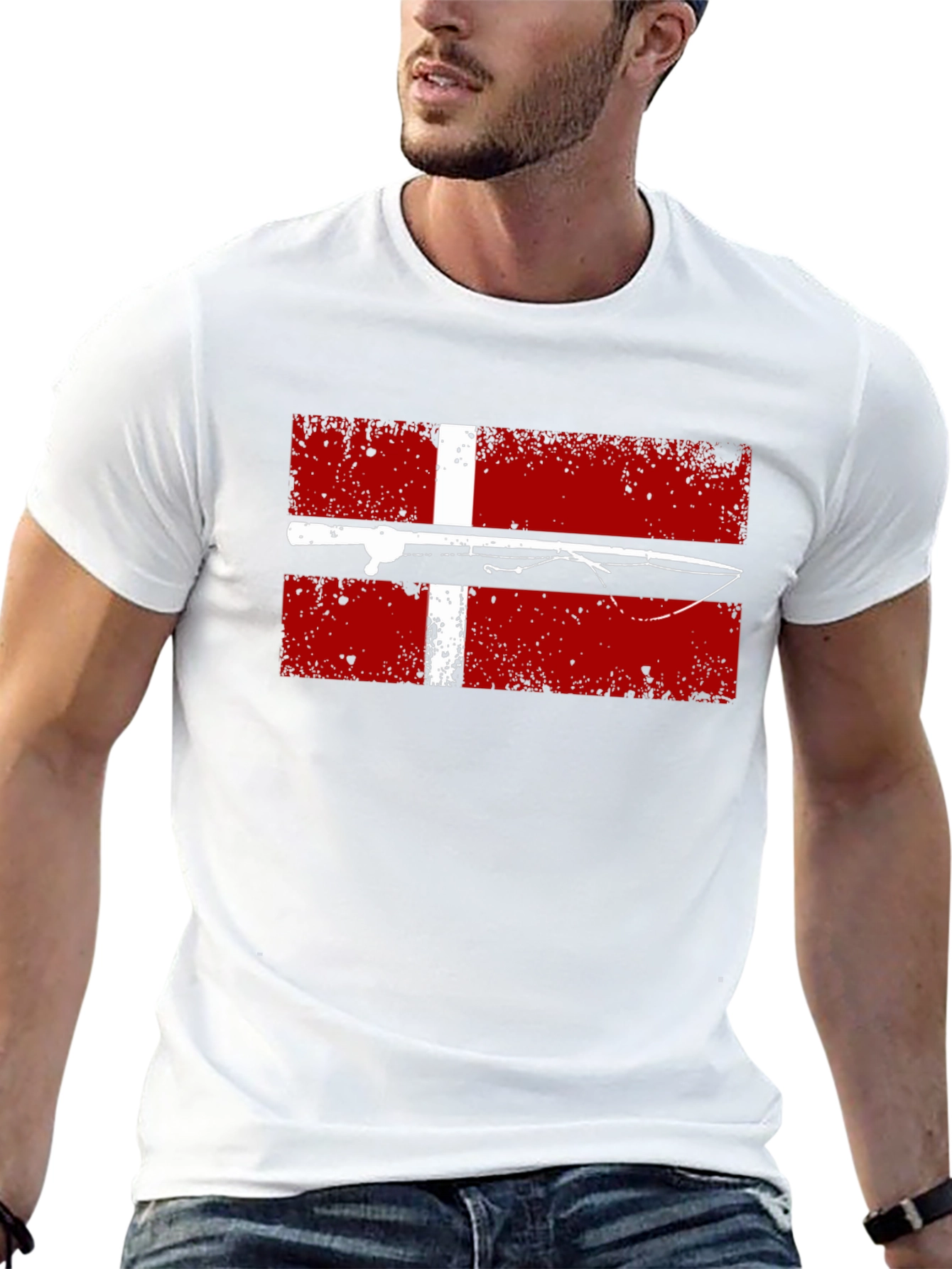 Denmark Fishing Flag T-Shirt