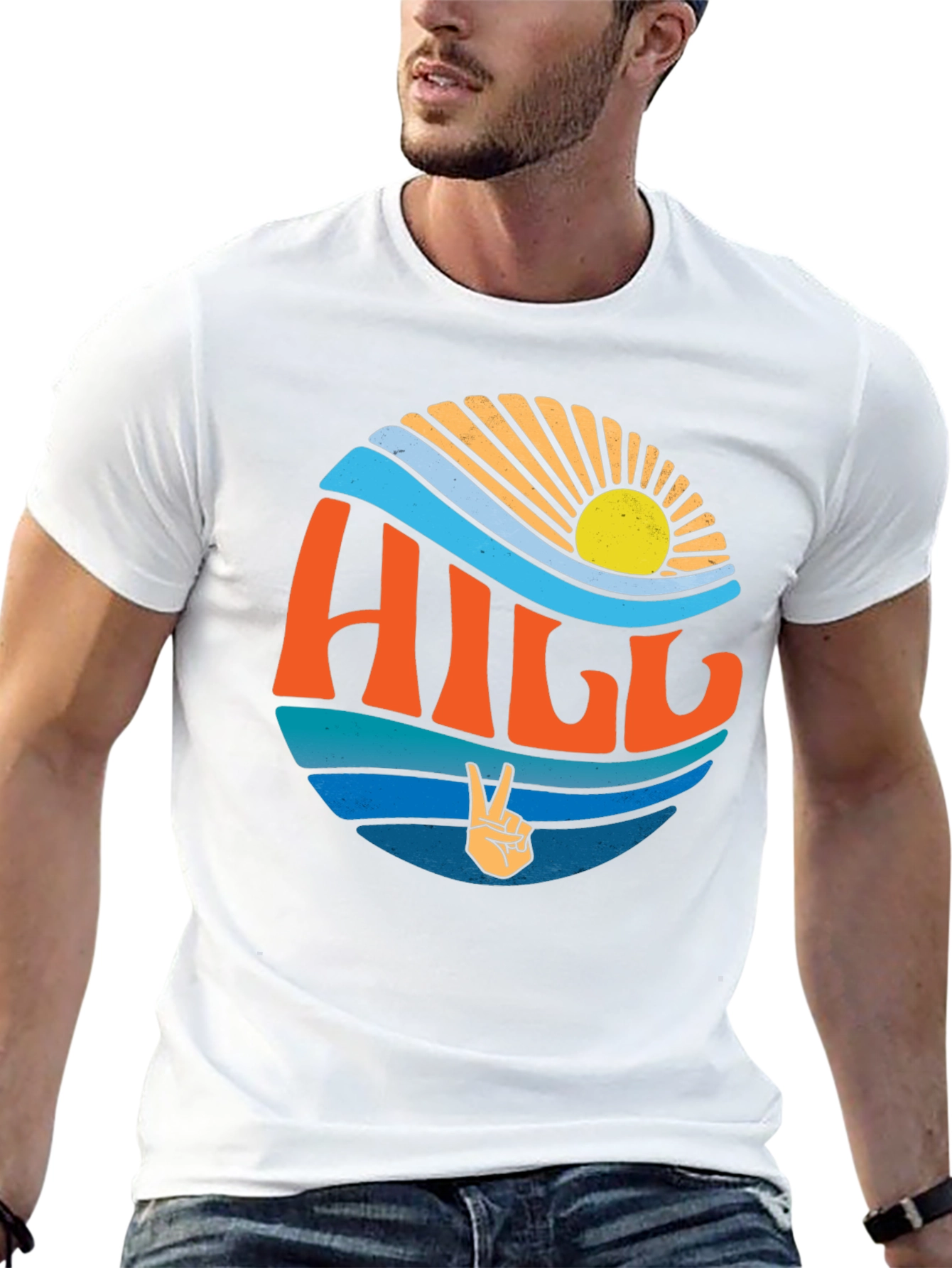 Retro Hill Graphic T-Shirt - Coastal Vibe!