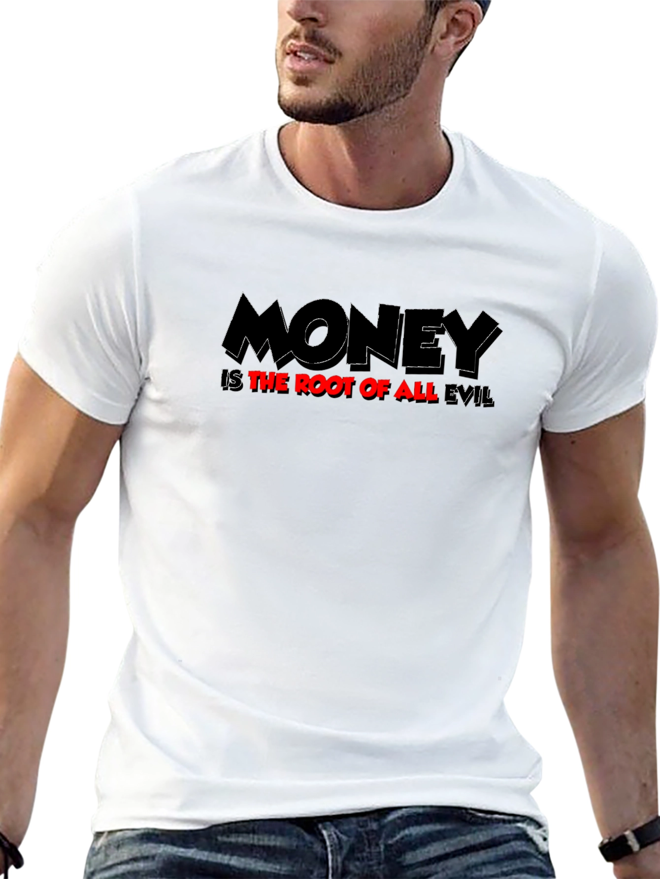 Money Is The Root Of All Evil Graphic T-Shirt