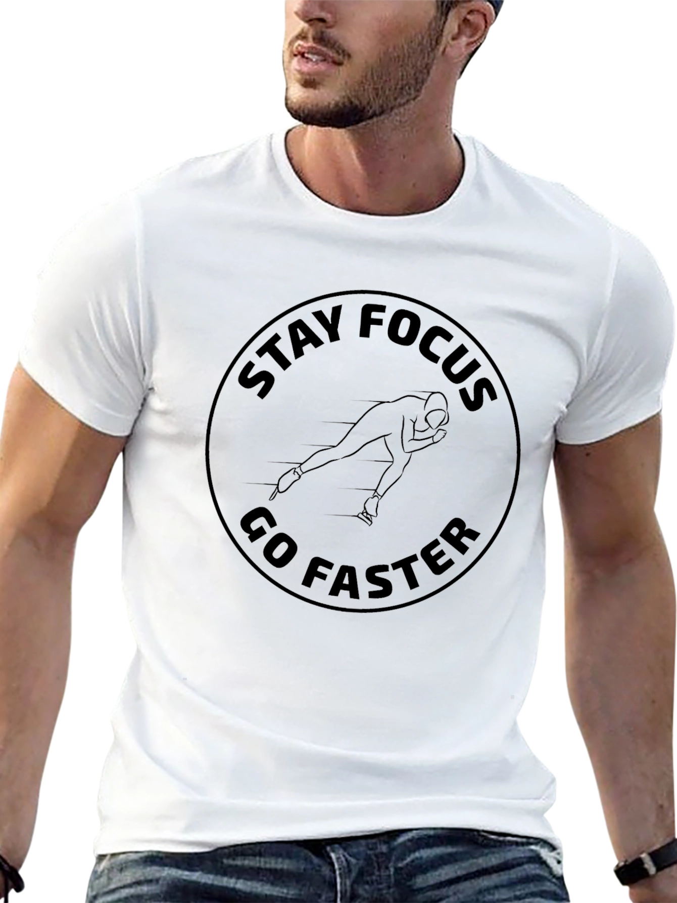 Stay Focus Go Faster Black T-Shirt
