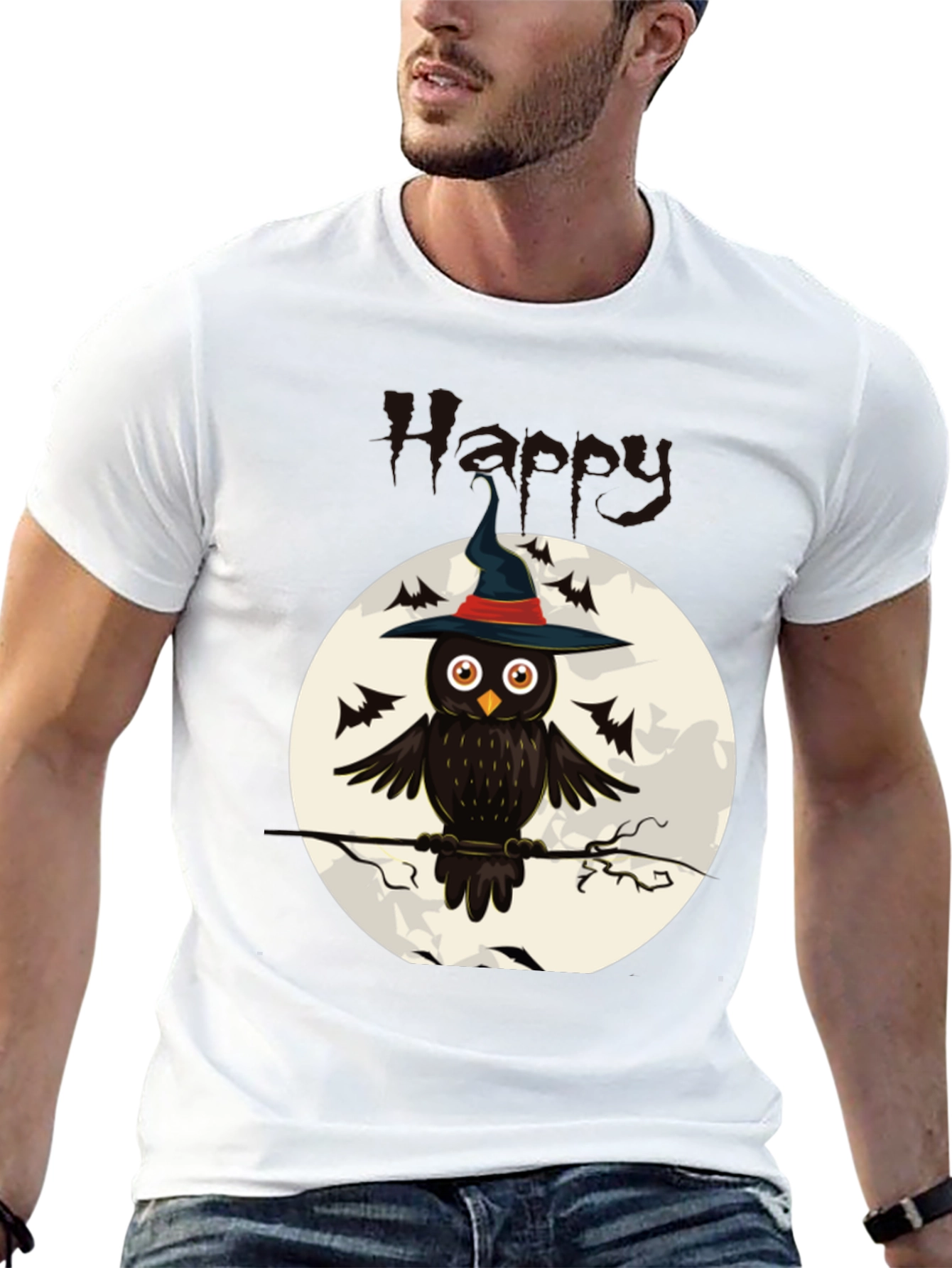 Owl Witch Halloween T-Shirt - Spooky Festive Tee