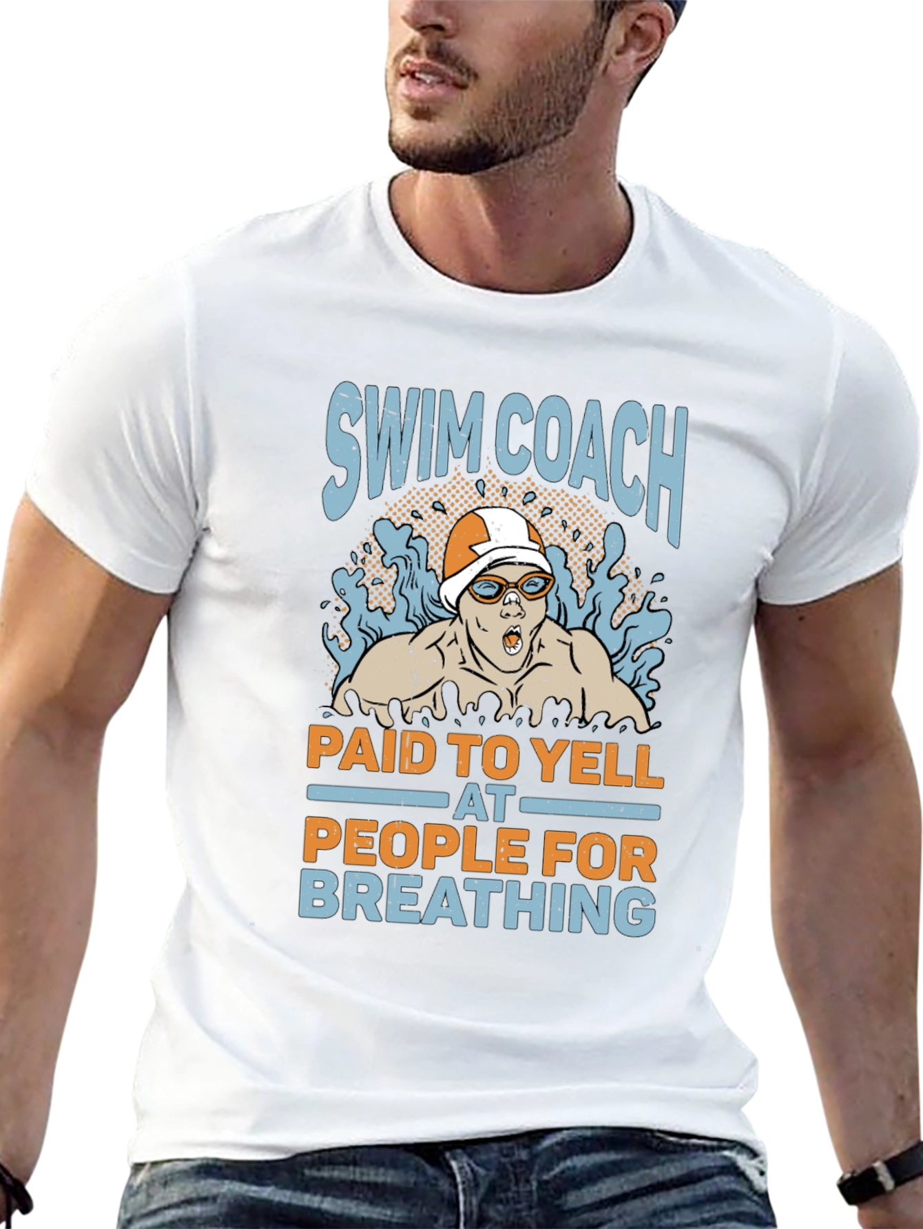 Swim Coach Yelling T-Shirt