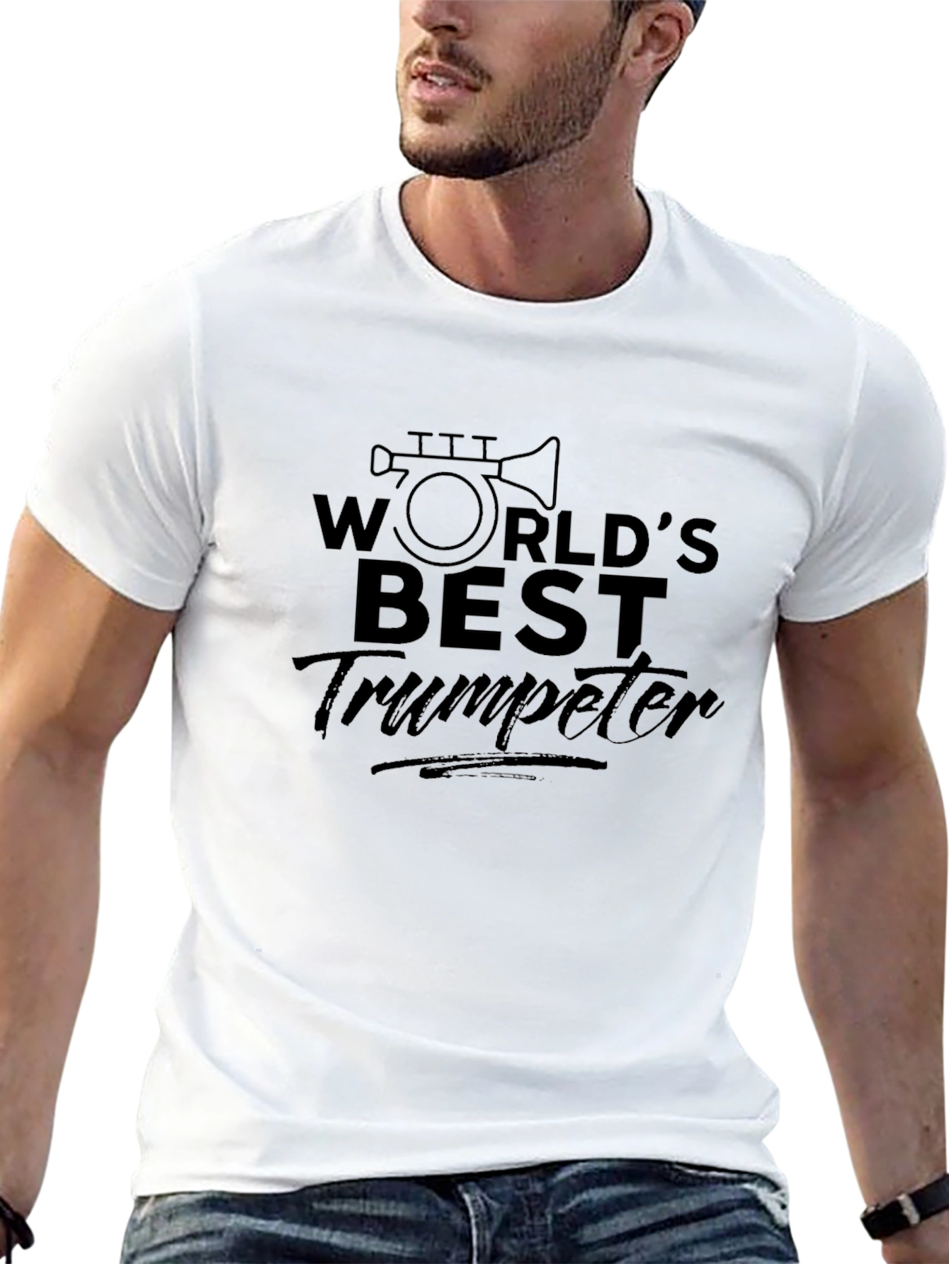 Worlds Best Trumpeter Black T-Shirt