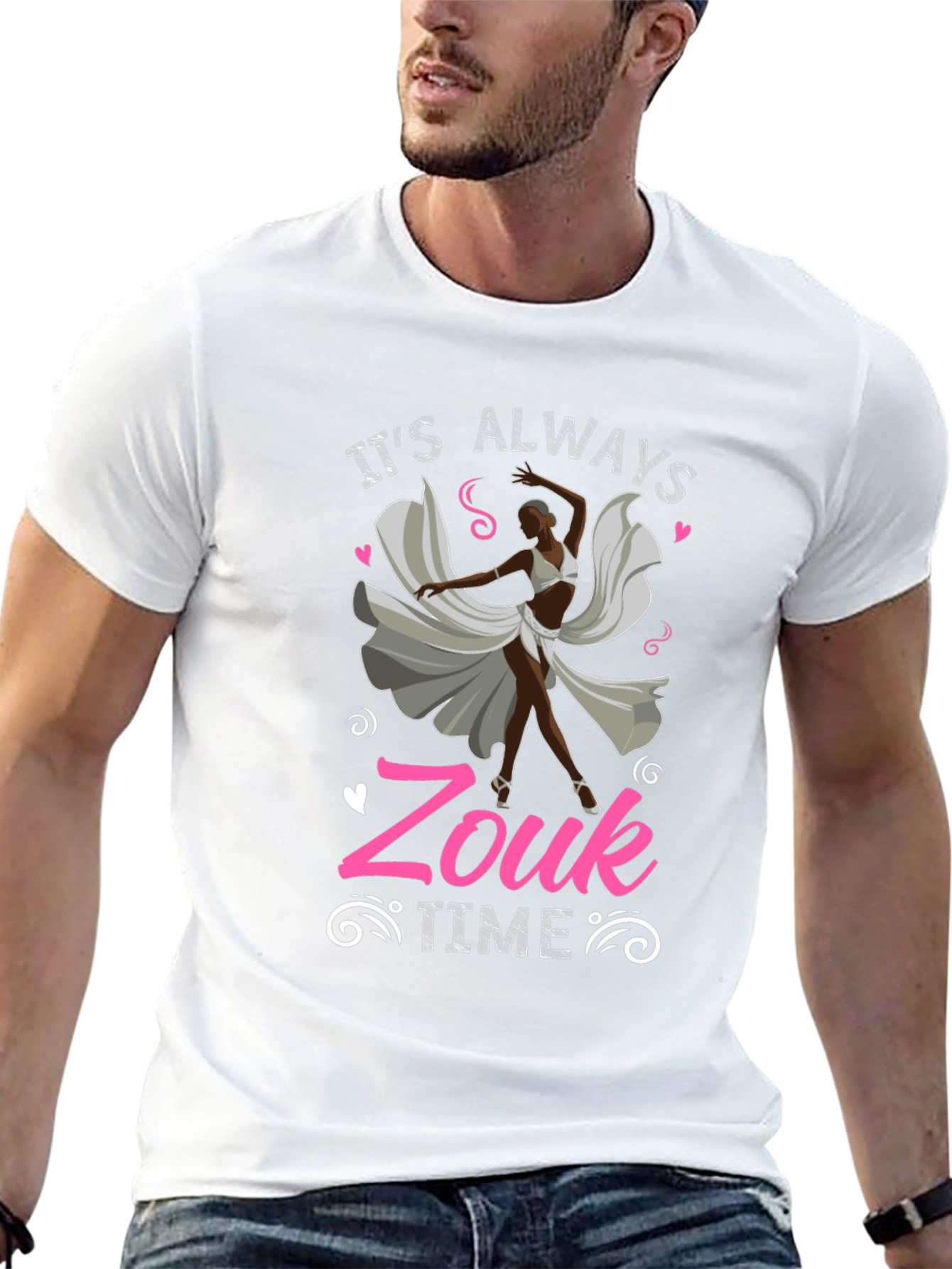 Its Always Zouk Time Black T-Shirt