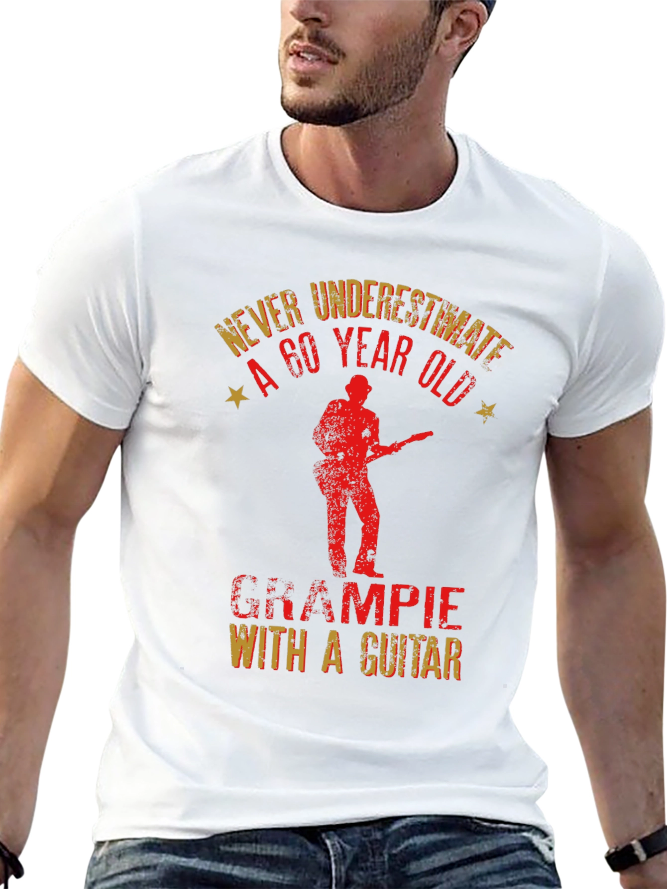 Grampie With a Guitar T-Shirt
