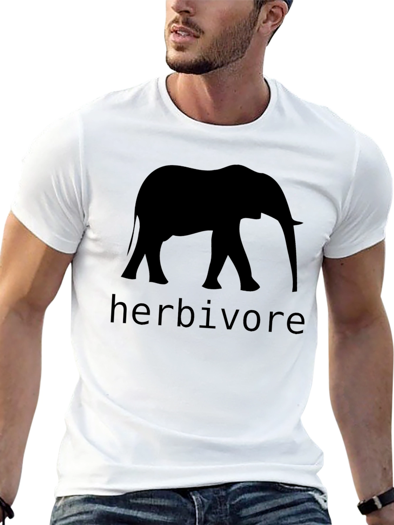 Herbivore Elephant Graphic Black T-Shirt