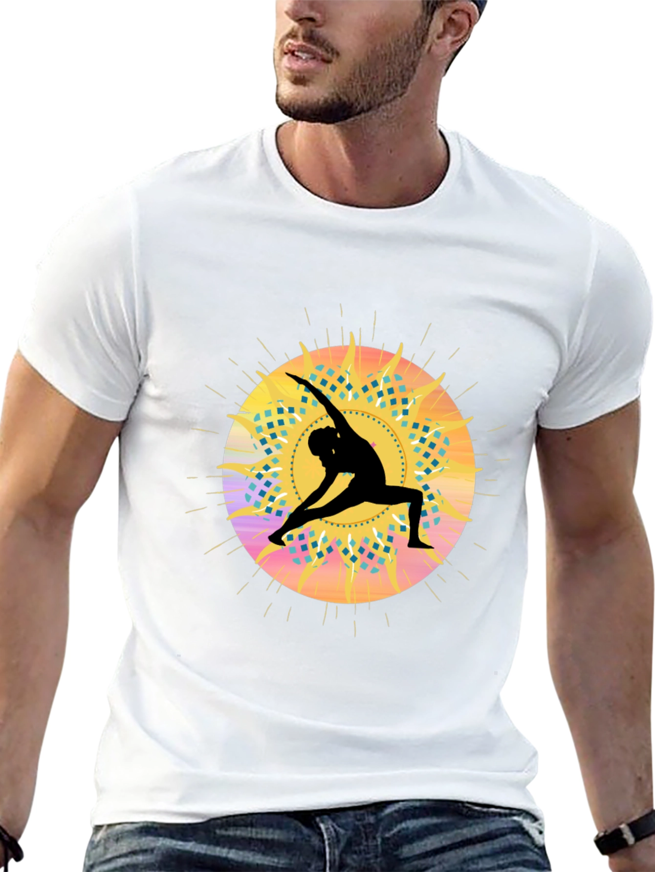 Yoga Silhouette Graphic T-Shirt