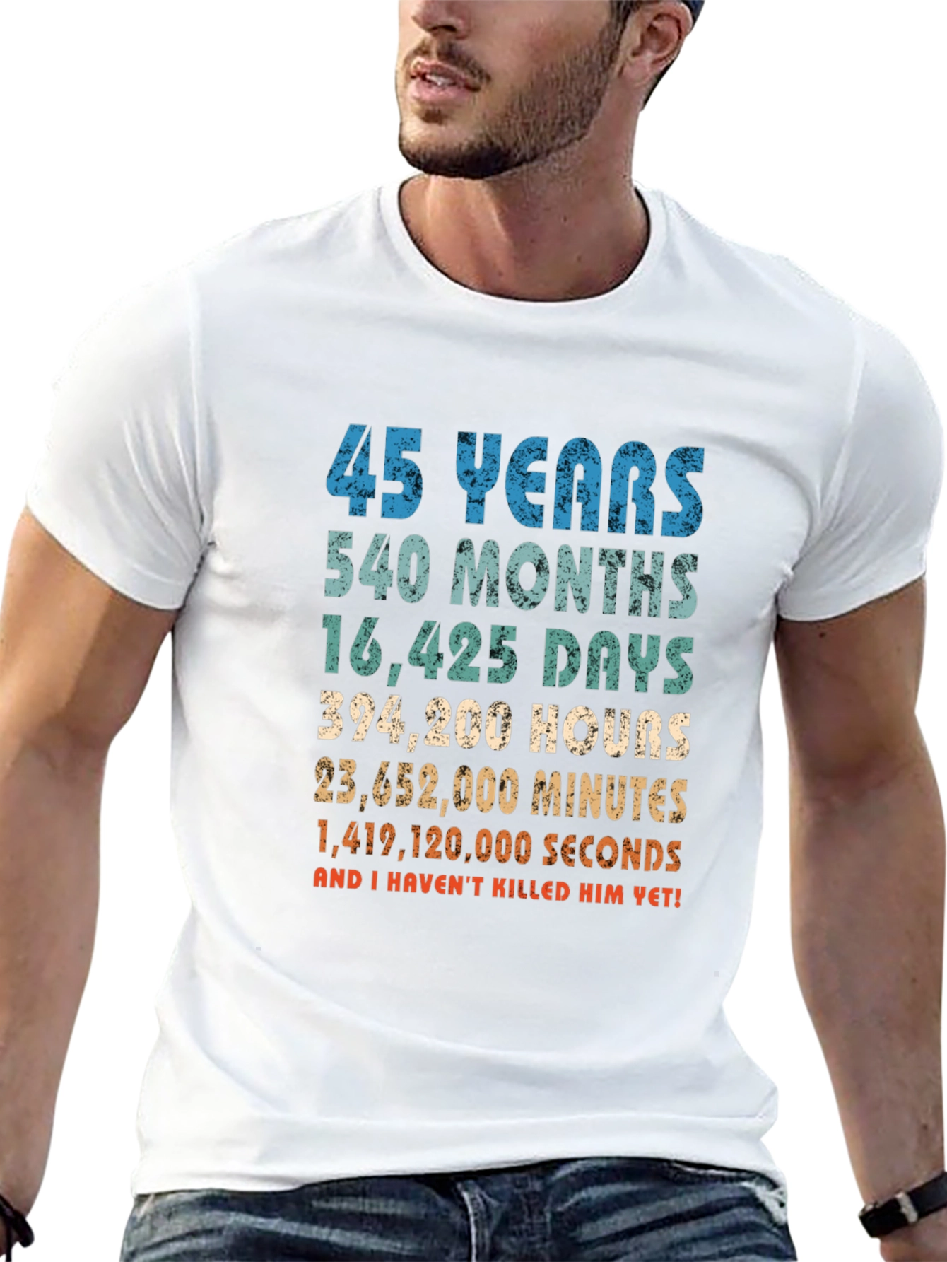 45 Years Anniversary T-Shirt Funny Birthday Gift