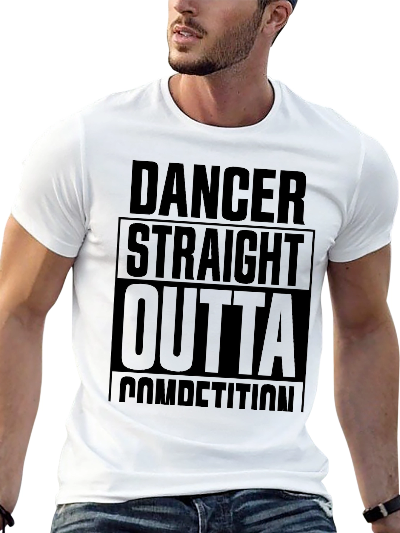 Dancer Straight Outta Competition Black T-Shirt