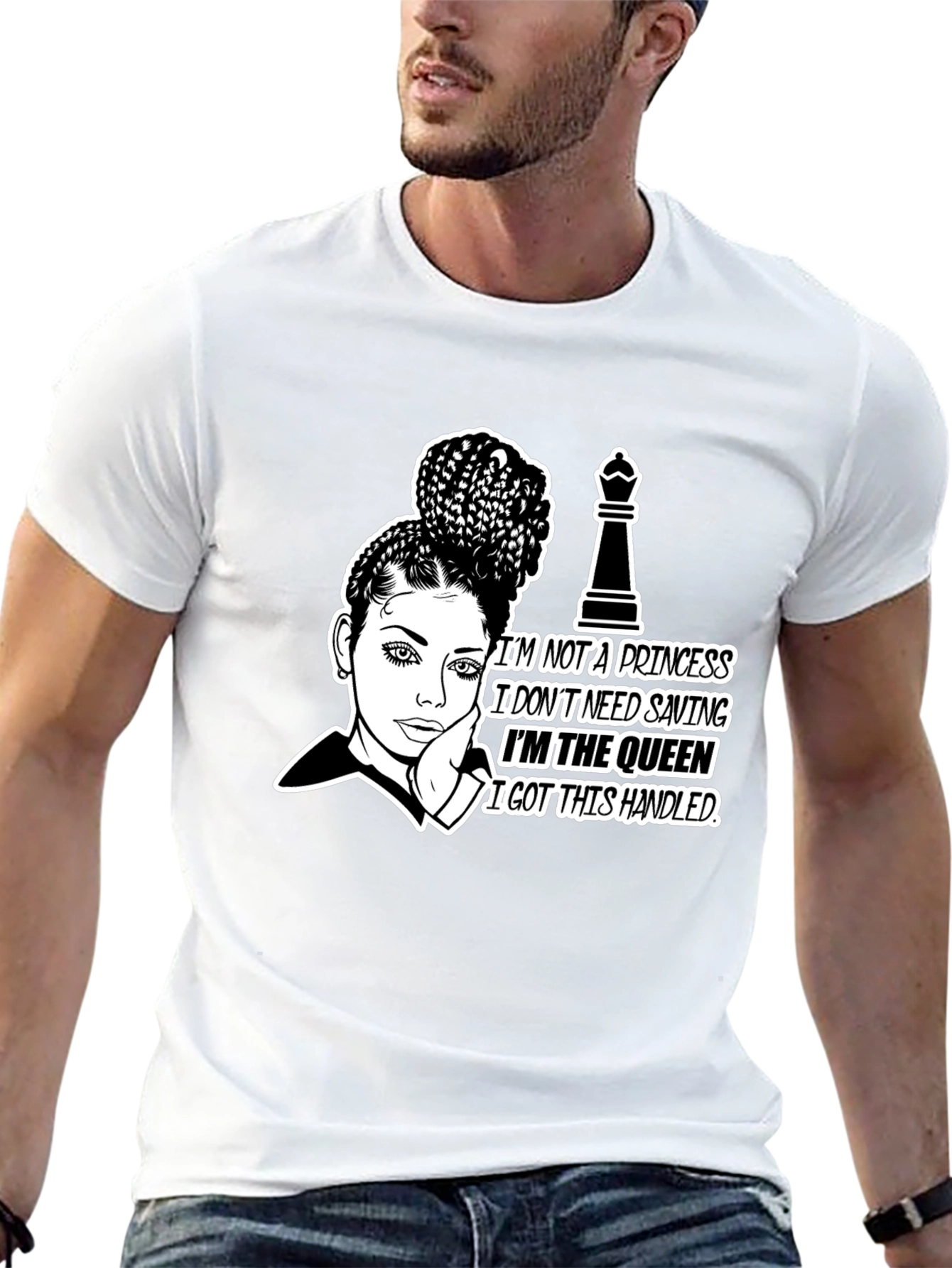 Queen Graphic Tee - Empowering Chess Queen