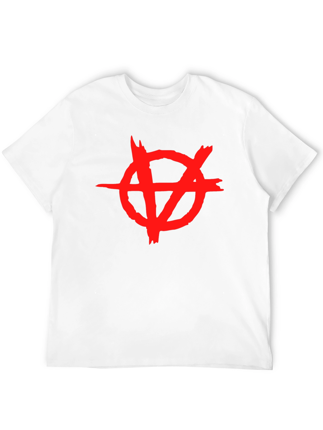 Anarchy Symbol Tee - Edgy Graphic Print Shirt