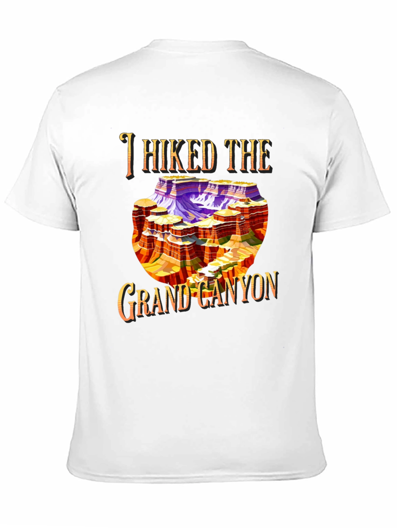 I Hiked The Grand Canyon Black Graphic Tee