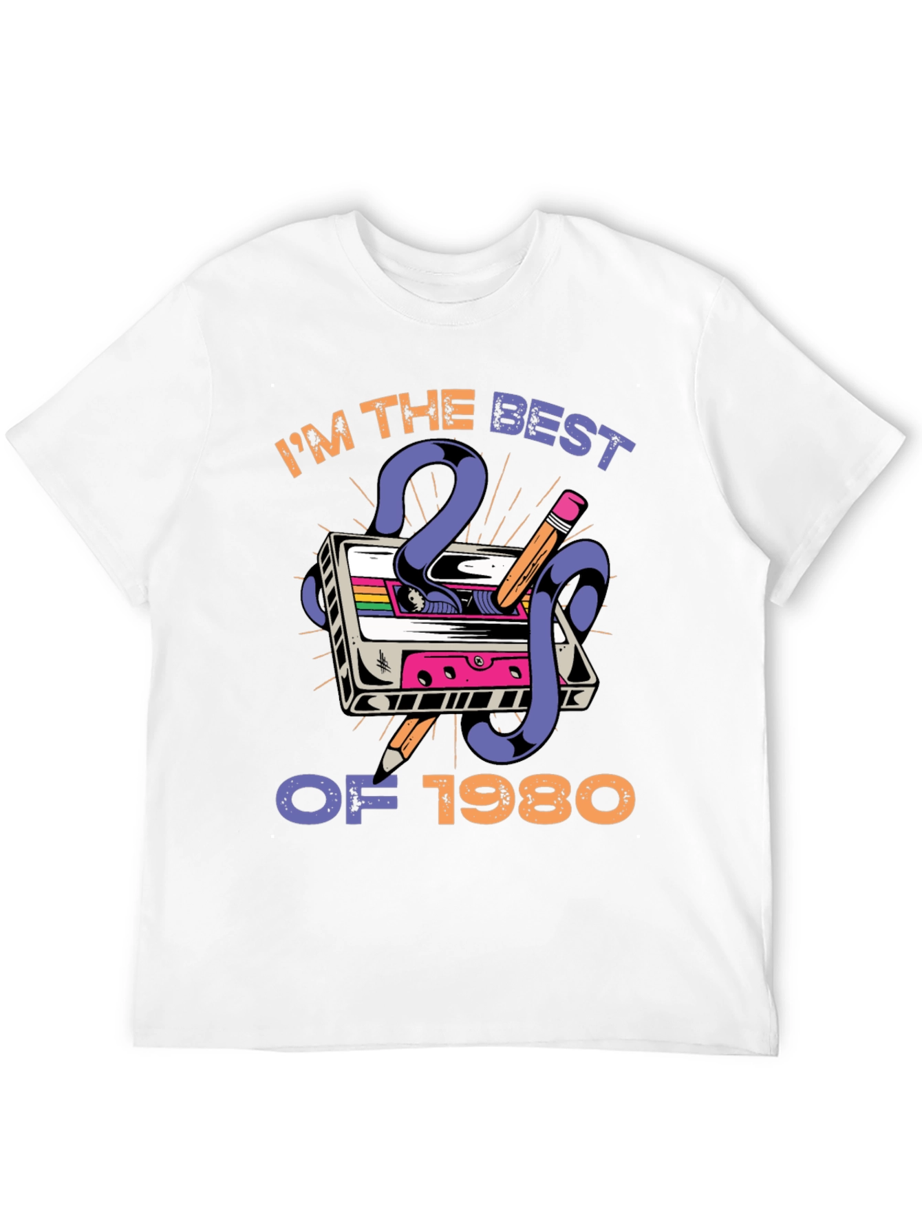 Im The Best of 1980 T-Shirt Retro Cassette Tape