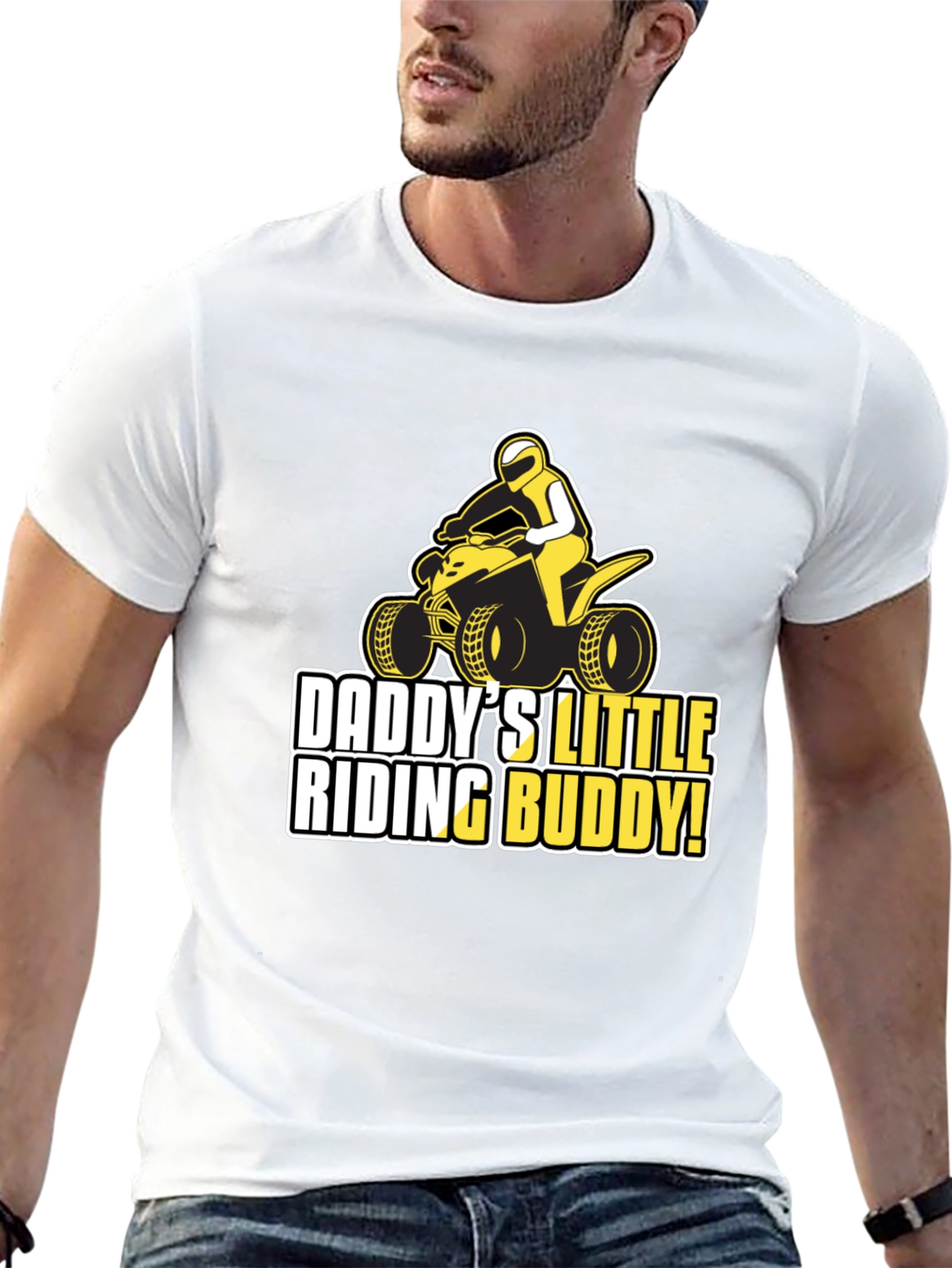 Daddys Little Riding Buddy T-Shirt - ATV Design