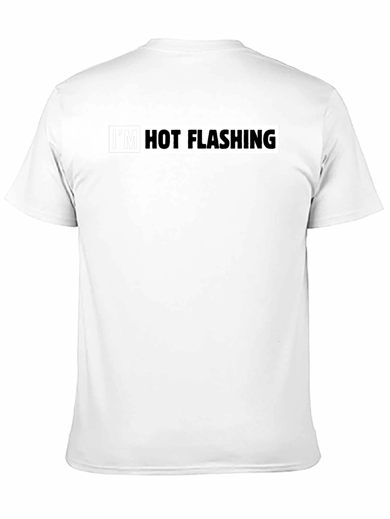 Im Hot Flashing Mens Black Graphic Tee